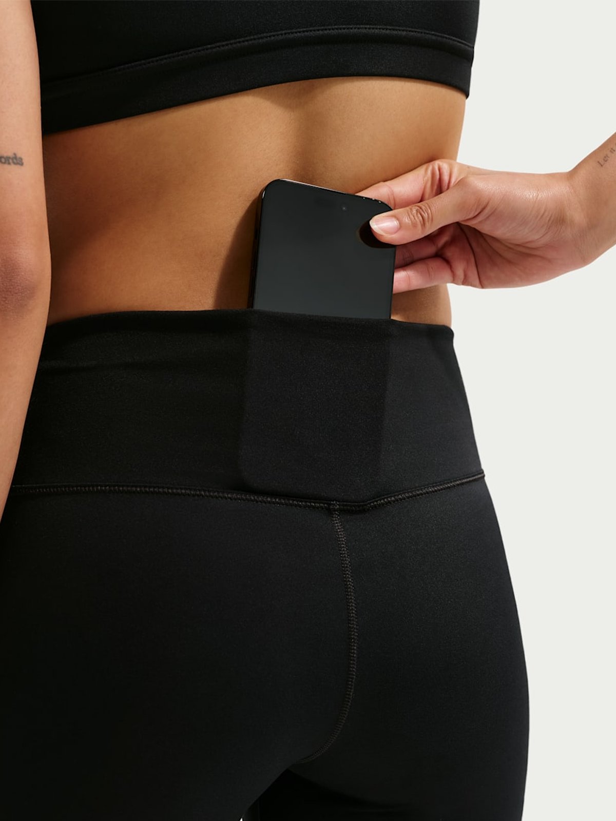 Nike One Dri-Fit High-Waisted Capri Leggings Useam Black / White