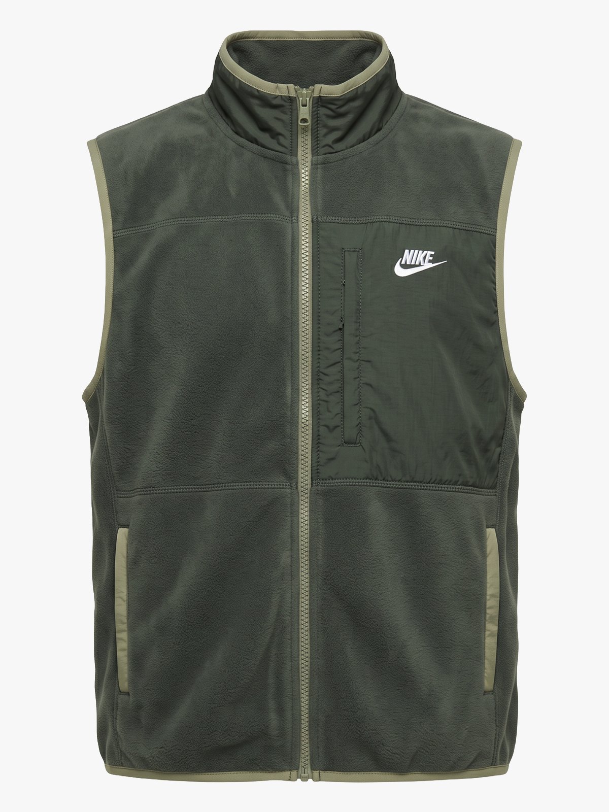 Nike Club Winterized Fleece Vest Fir / Dusty Olive / White