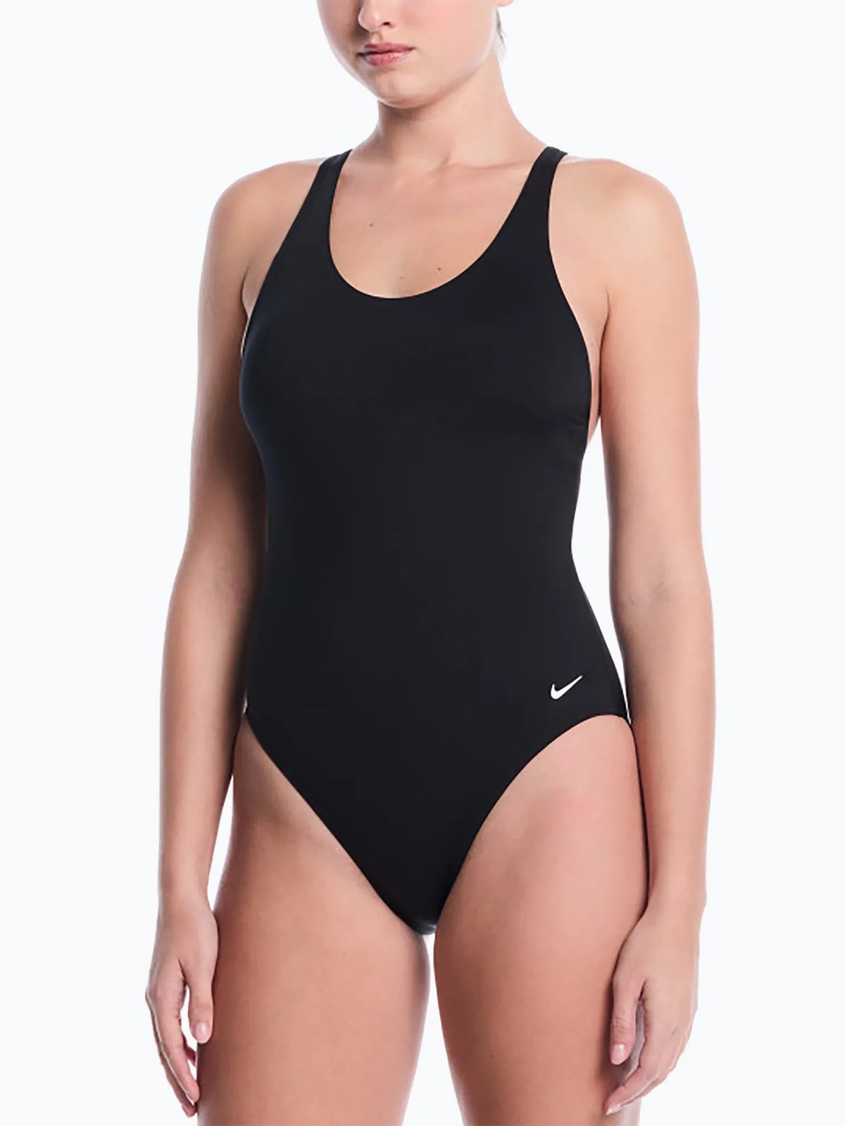 Nike Swim Scoop Neck One Piece Black