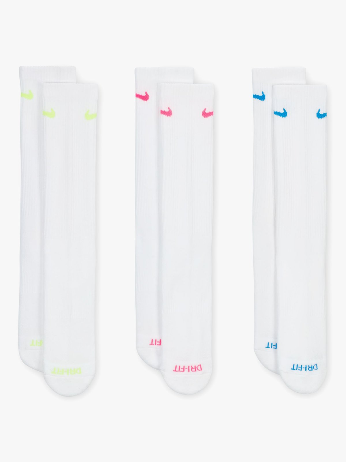 Nike Everyday Plus Cushioned Training Crew Socks 3pk Multi-Color