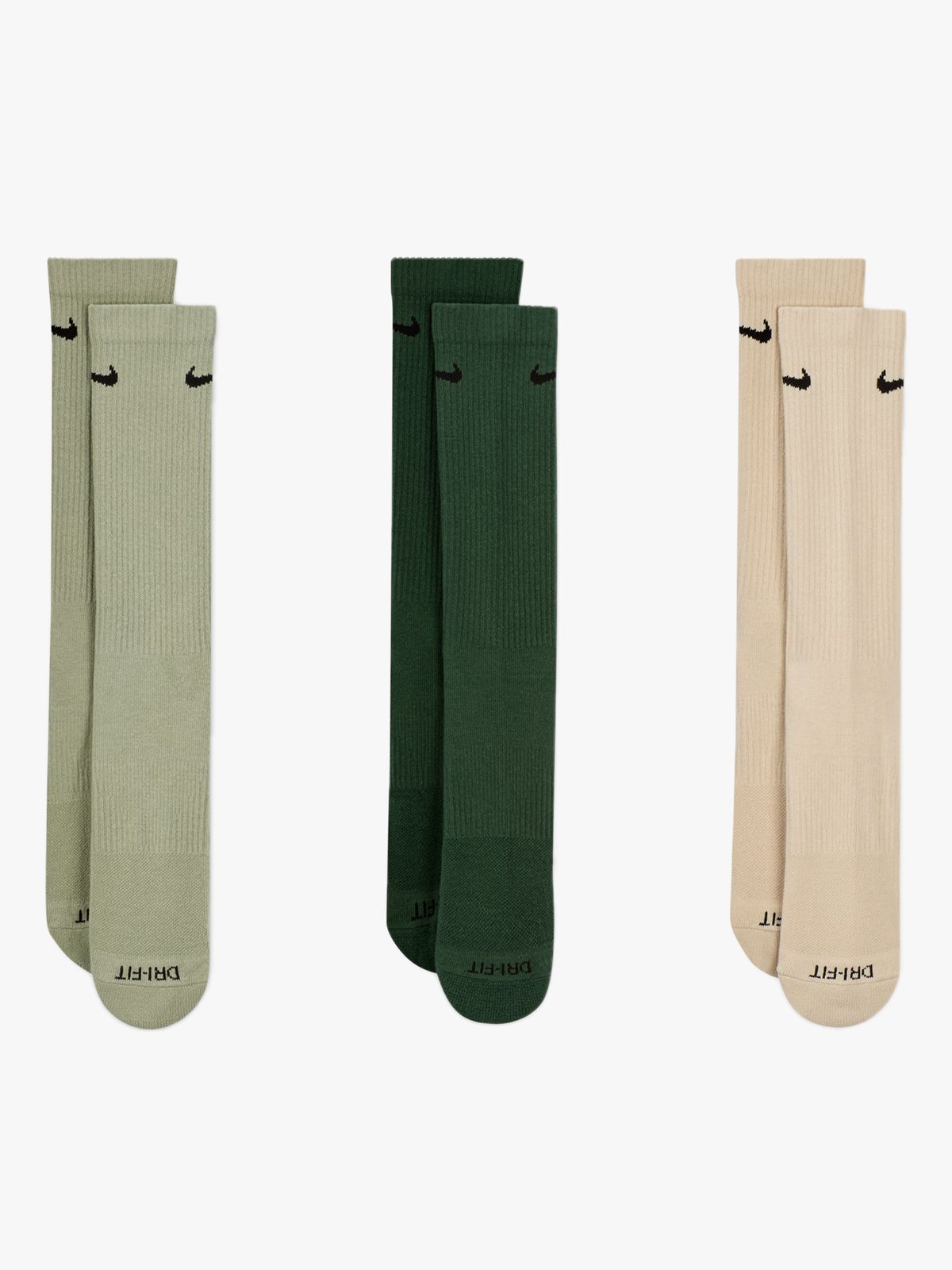 Nike Everyday Plus Cushioned Training Crew Socks 3pk Multi-Color