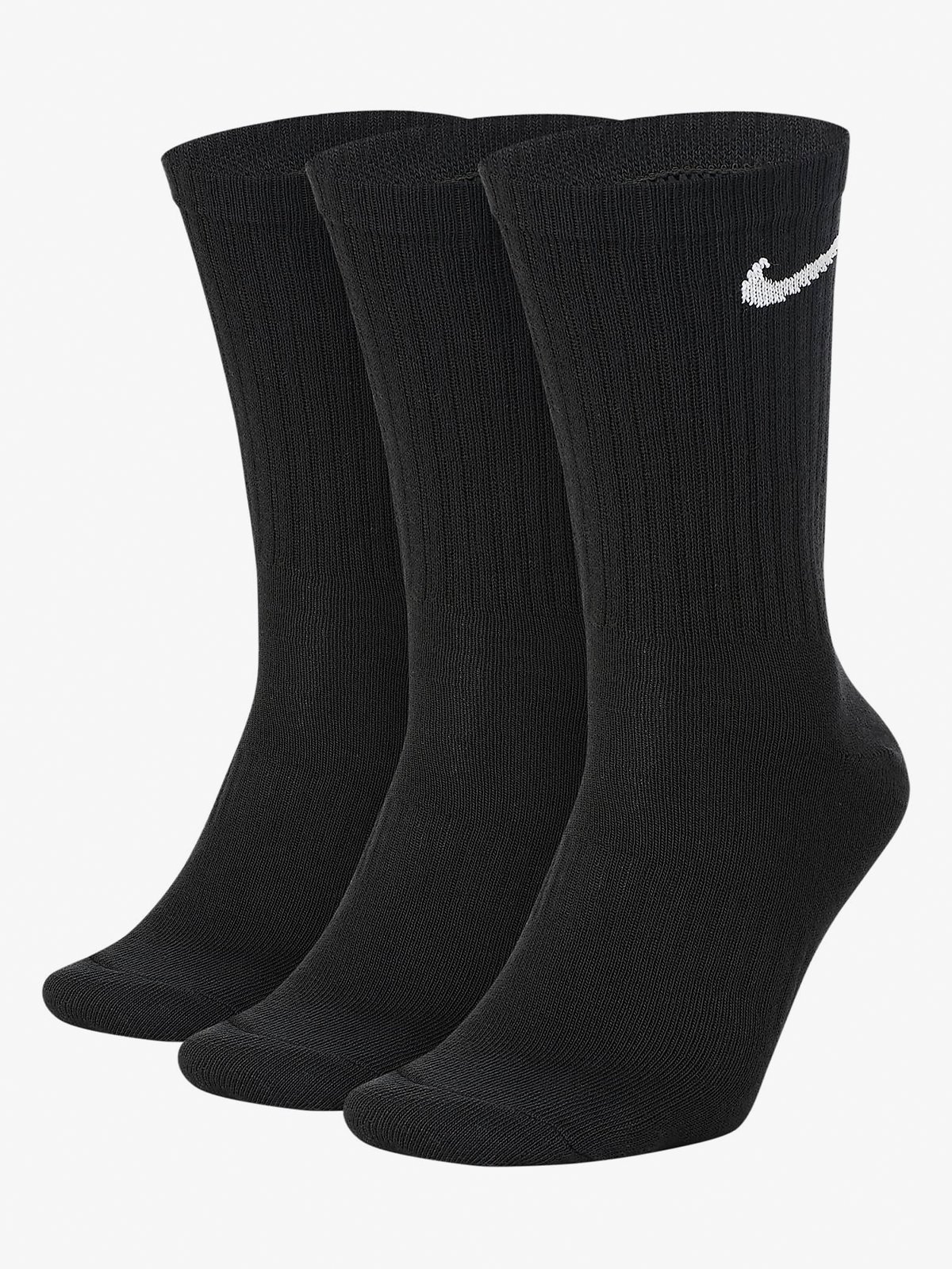 Nike Everyday Lightweight Training Crew Socks 3PK Black / White