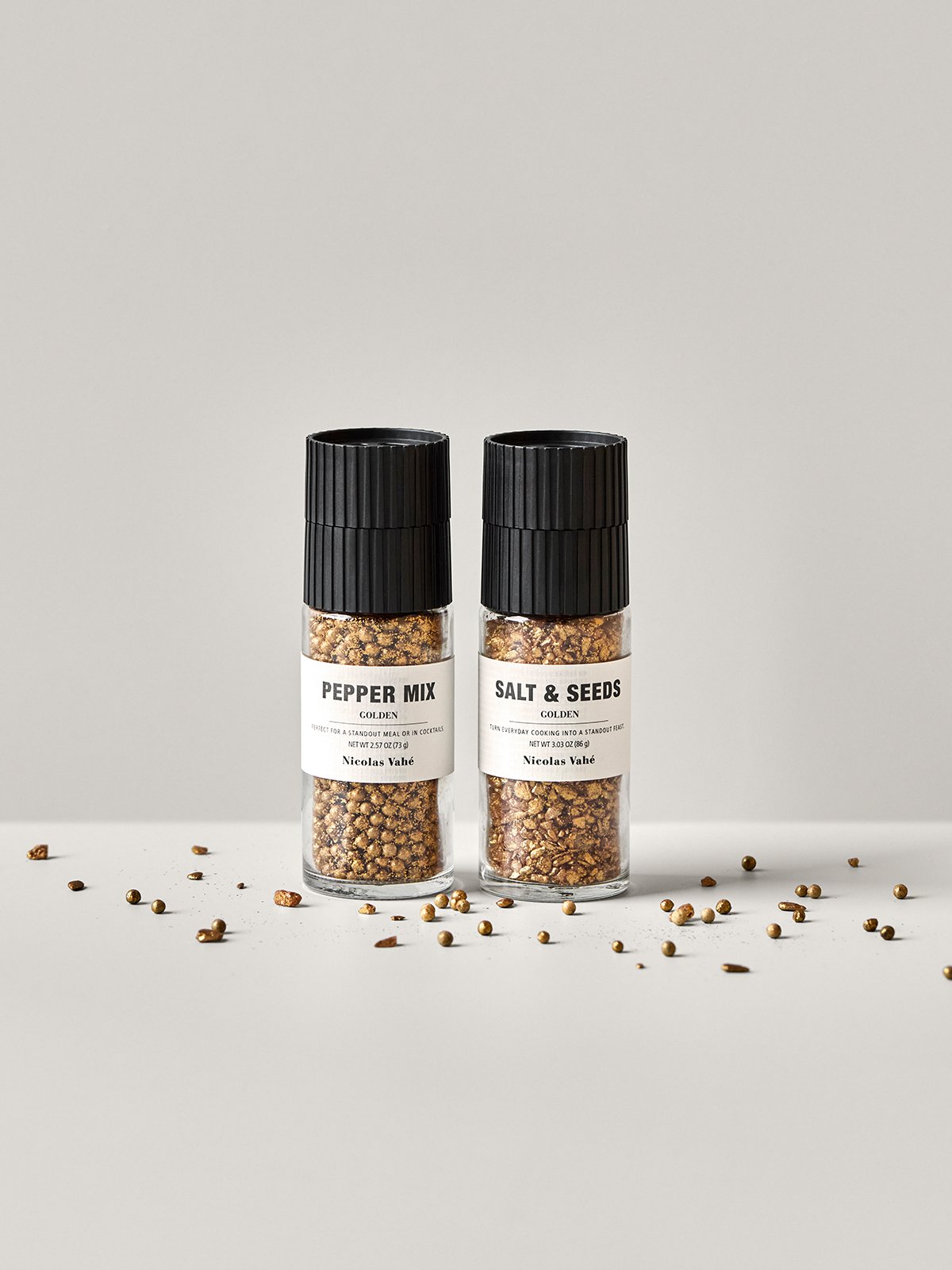 Nicolas Vahé Gift box, Golden pepper mix & golden salt & seeds, 86 g / 73 g Flerfarget