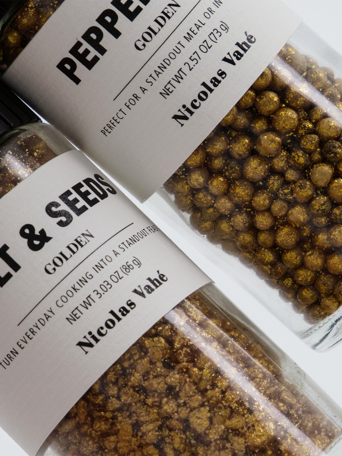 Nicolas Vahé Gift box, Golden pepper mix & golden salt & seeds, 86 g / 73 g Flerfarget