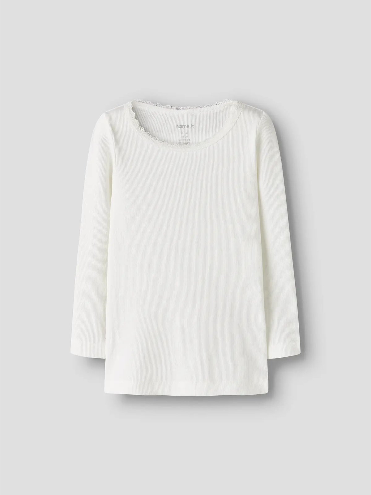 Name It Kab Long Sleeve Top Cloud Dancer