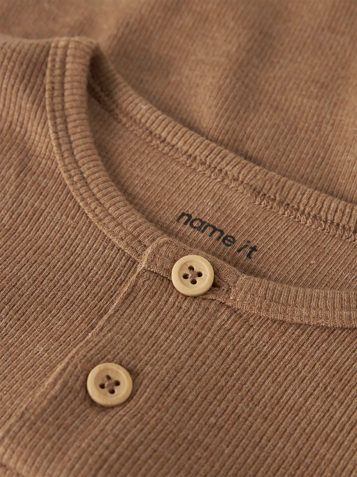 Name It Kab Long Sleeve Top Toasted Coconut MELANGE