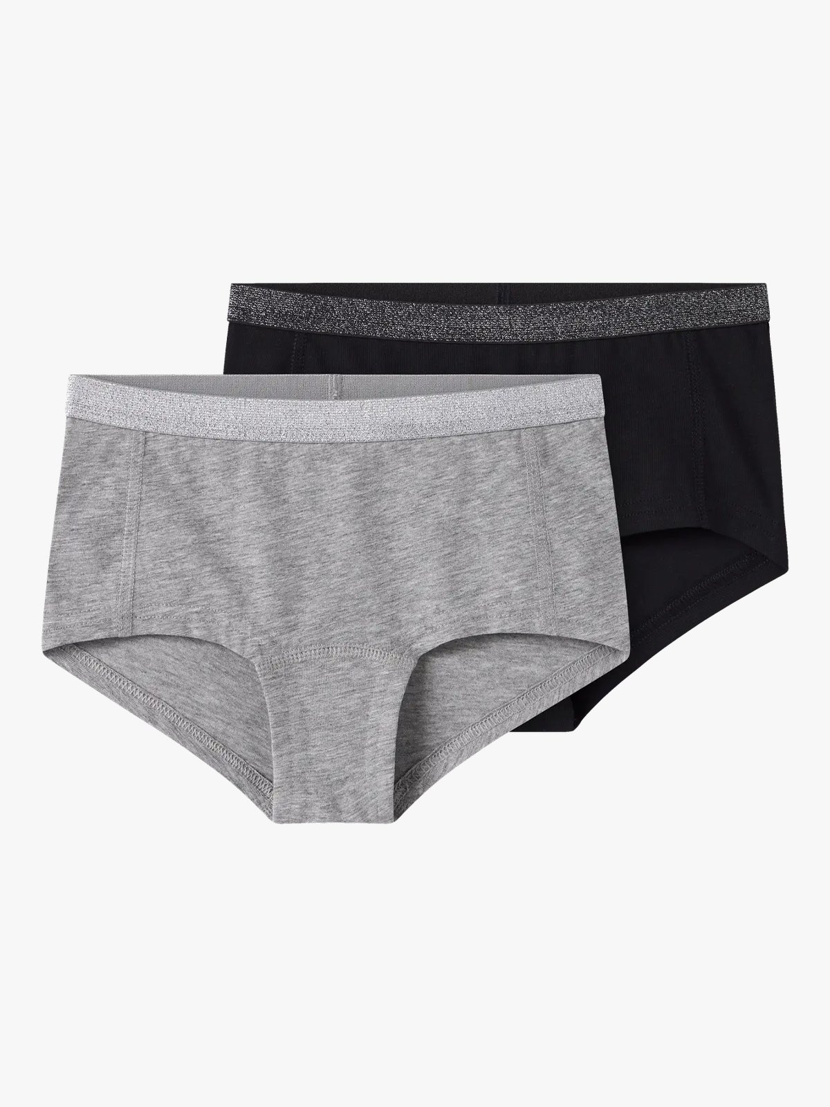 Name It Hipster 2-Pack Black w/ Grey Melange