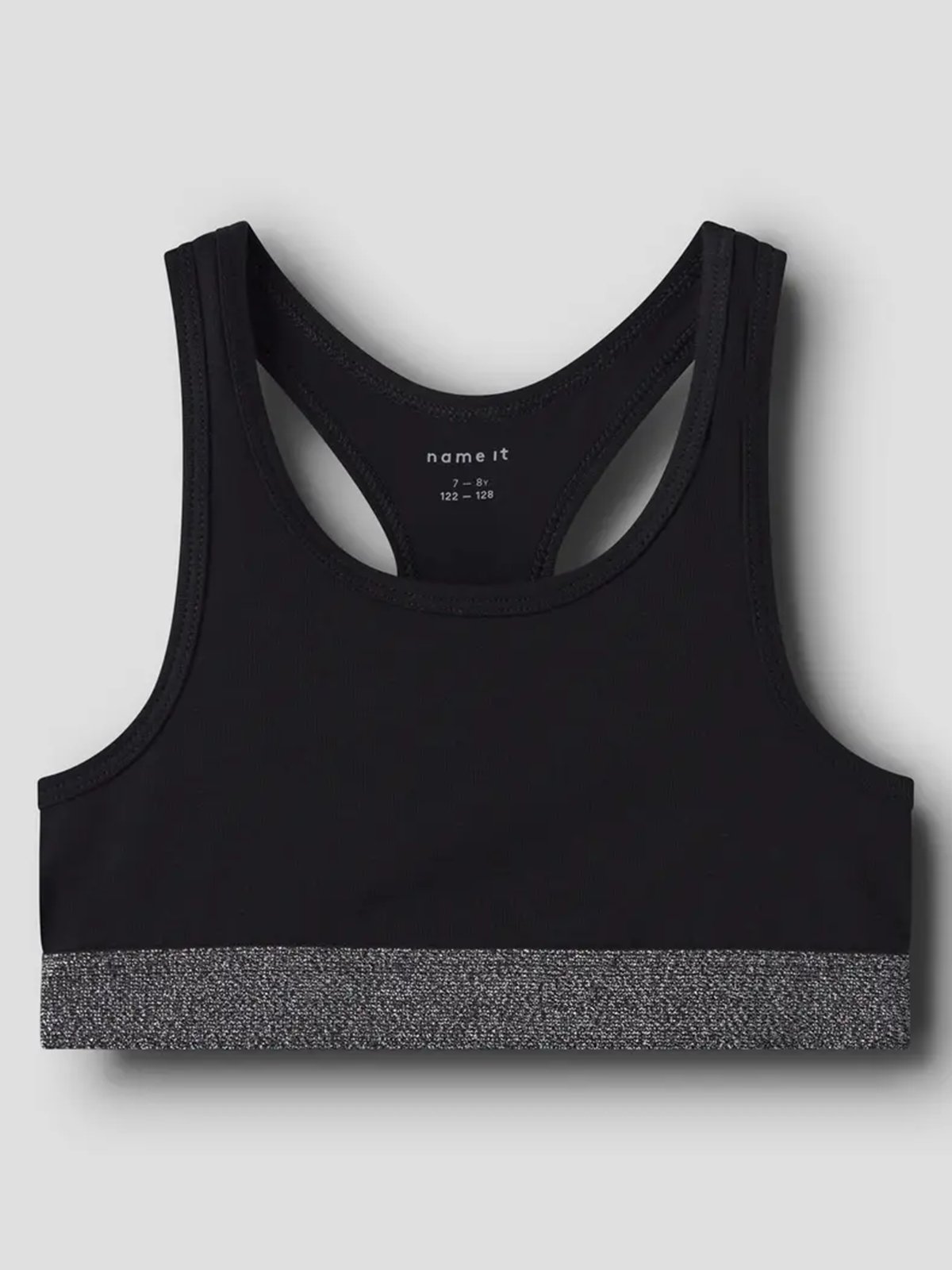 Name It Short Top 2-Pack Black w/ Grey Melange