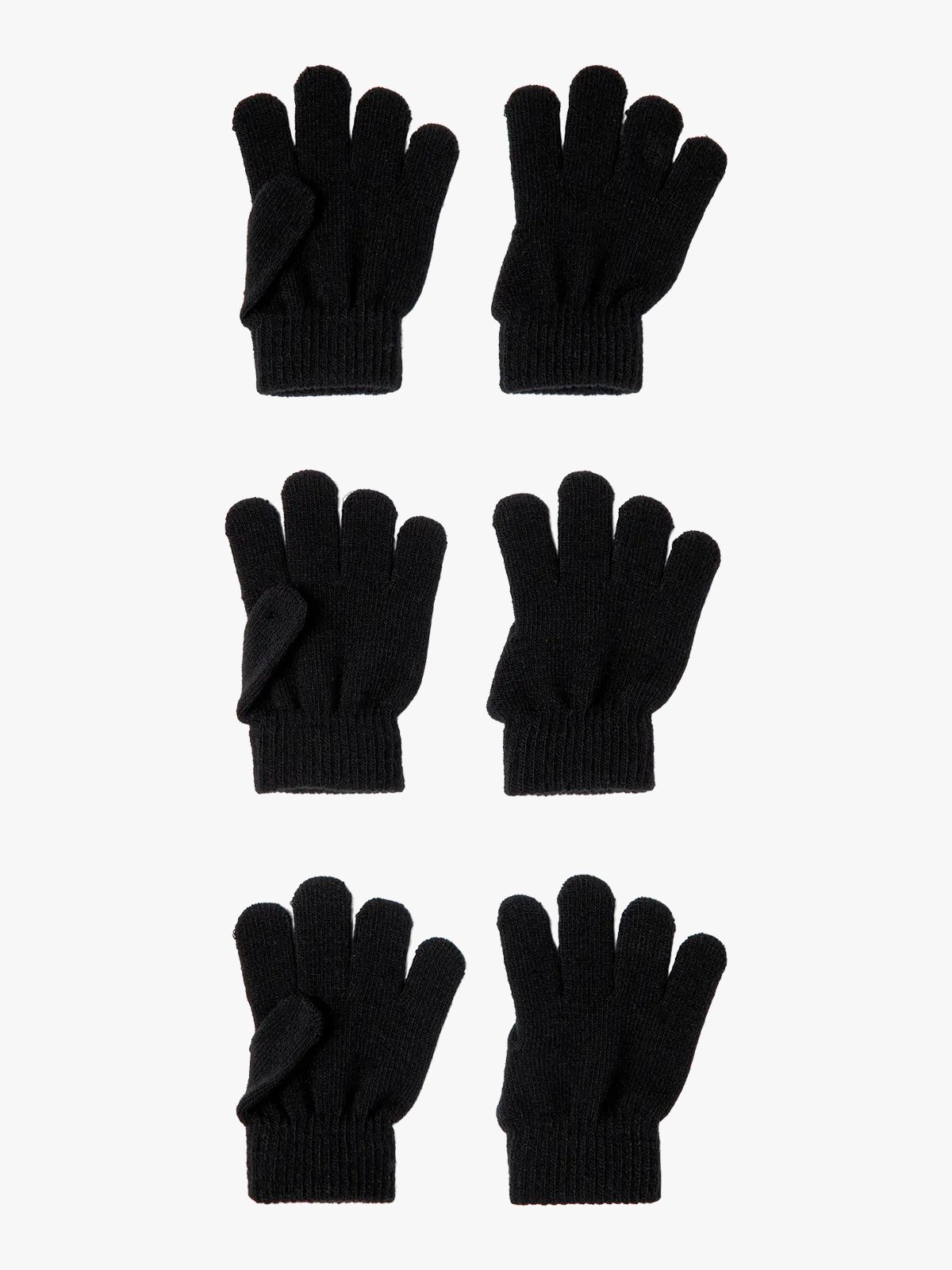 Name It Magic Gloves 3 Pakk Black