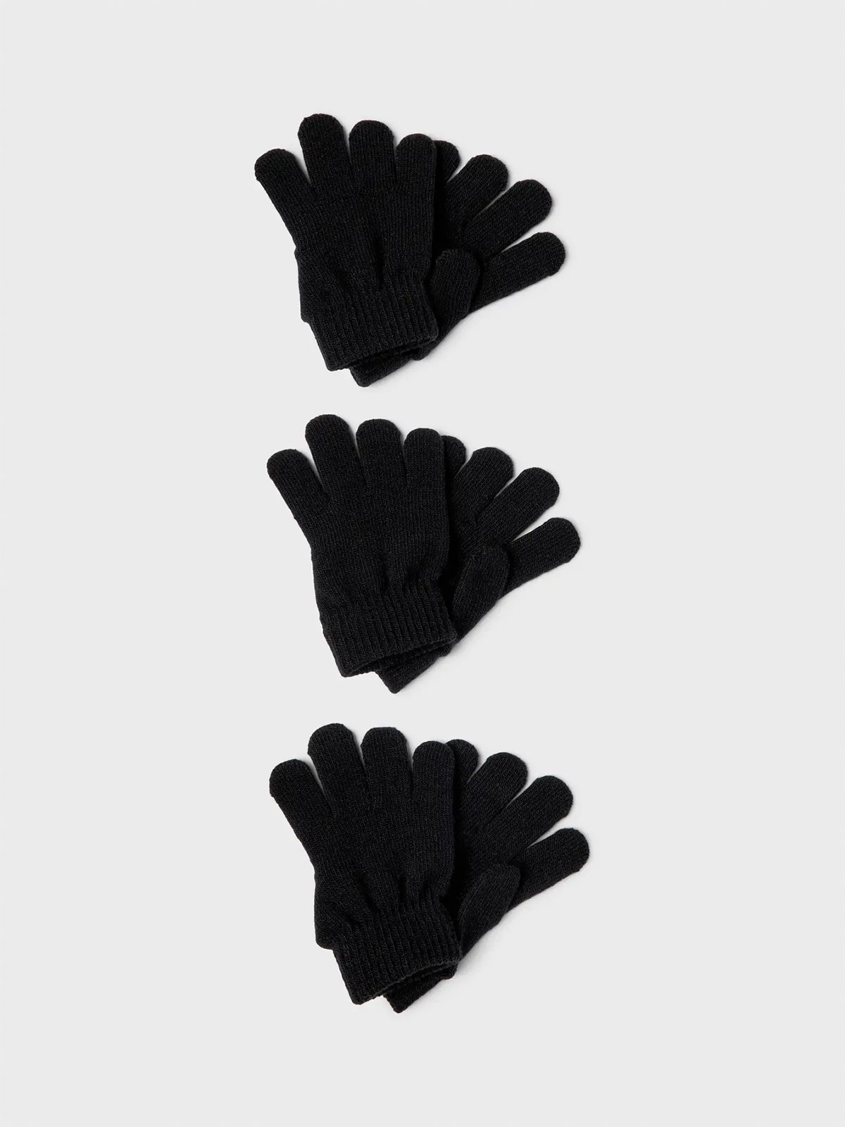 Name It Magic Gloves 3 Pakk Black