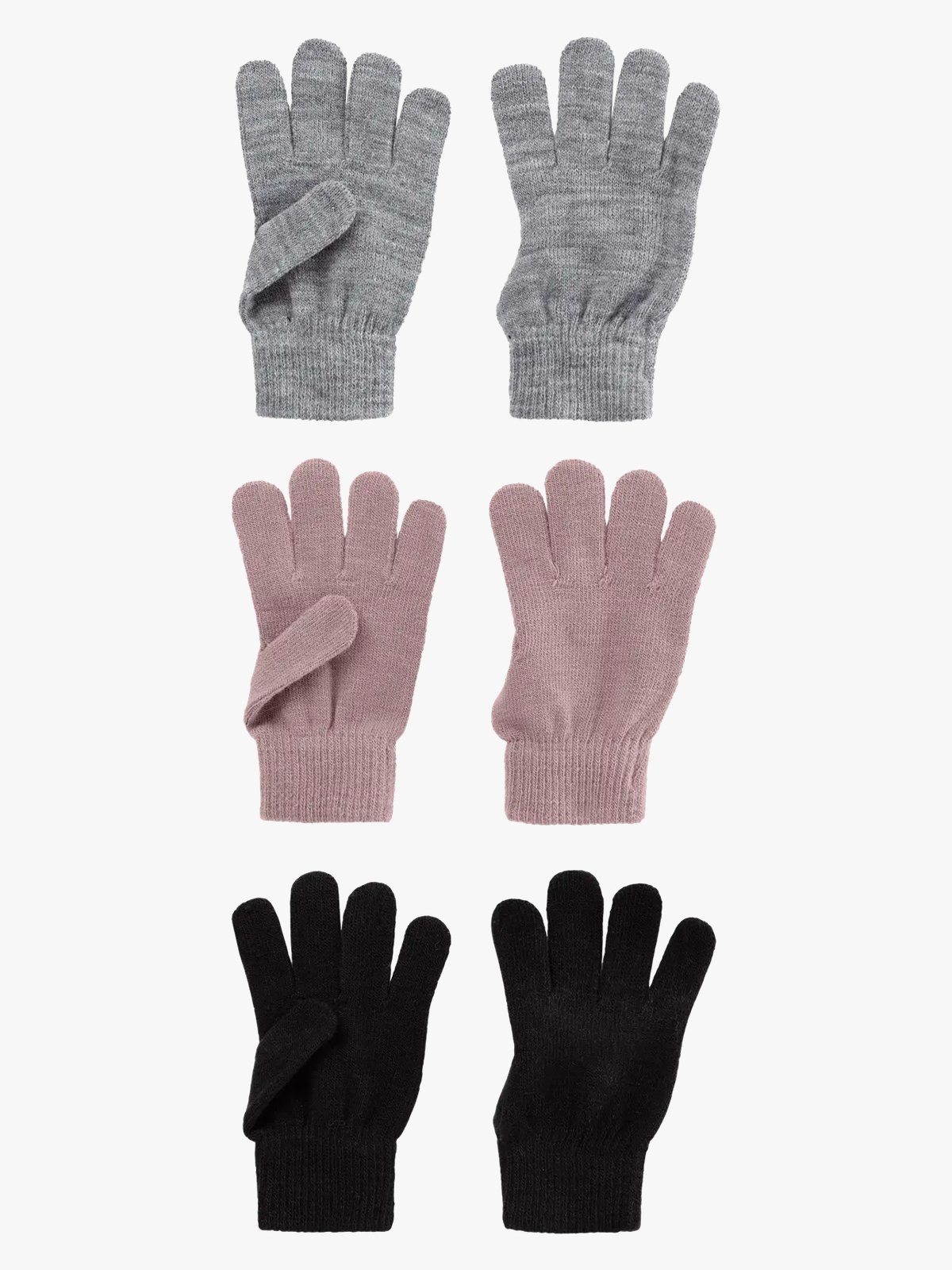 Name It Magic Gloves 3 Pakk Woodrose