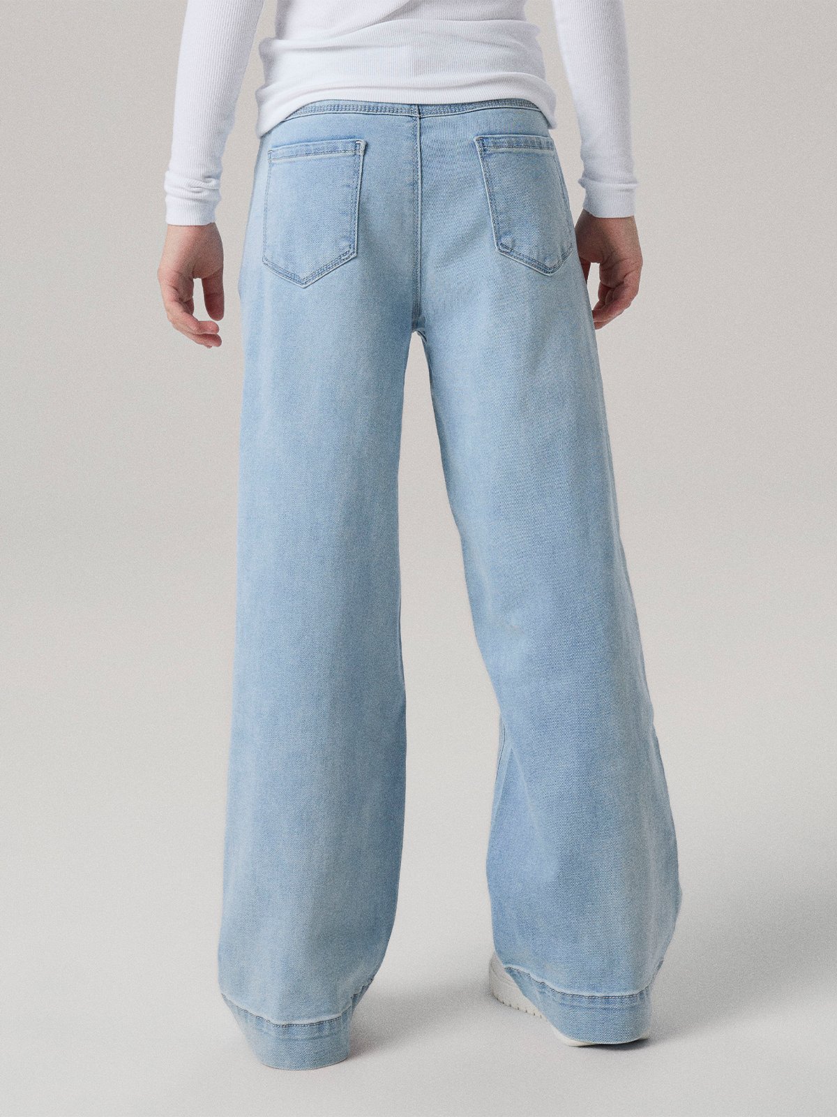 Name It Rose Wide High Waist Jeans Light Blue Denim