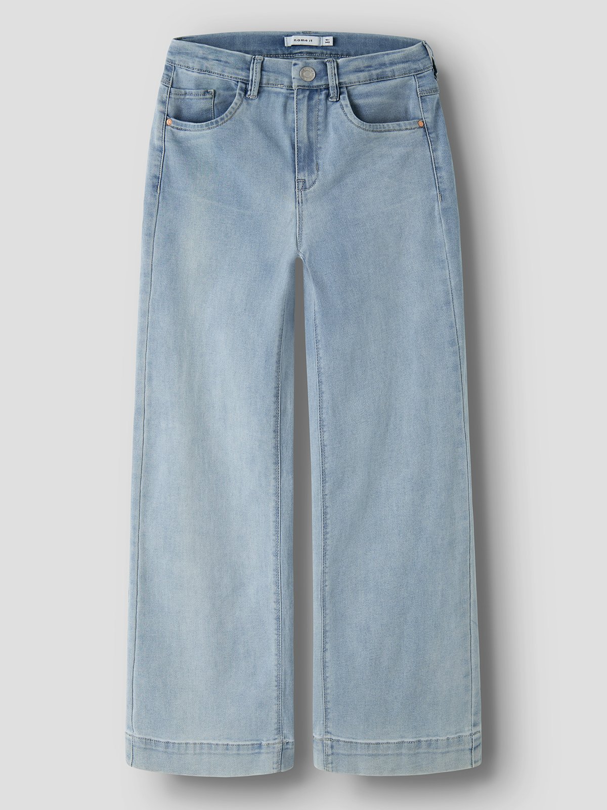 Name It Rose Wide High Waist Jeans Light Blue Denim