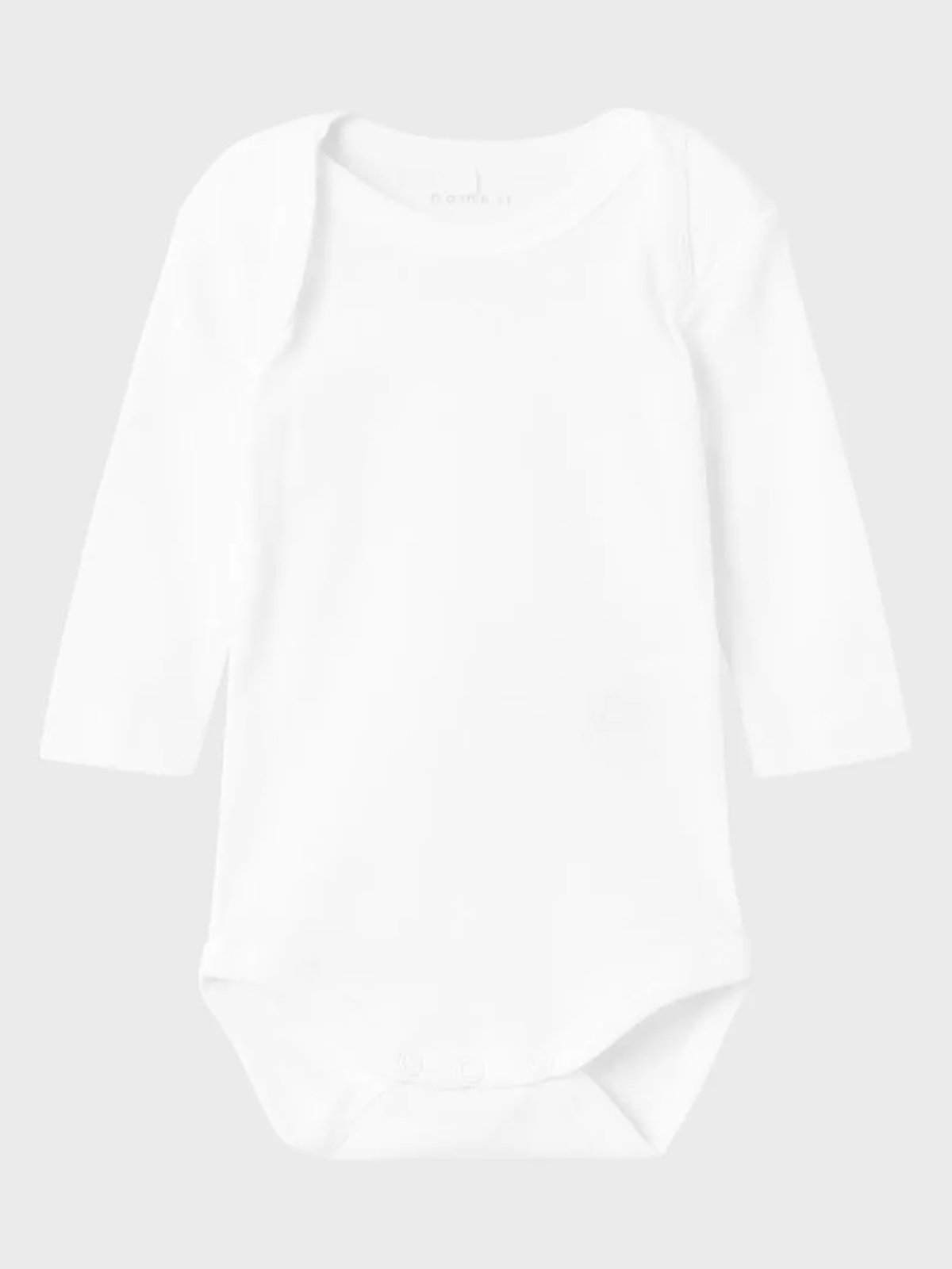 Name It Body 2-Pack Long Sleeve Solid White Bright White