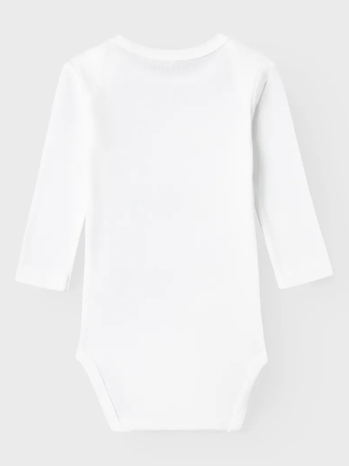 Name It Body 2-Pack Long Sleeve Solid White Bright White