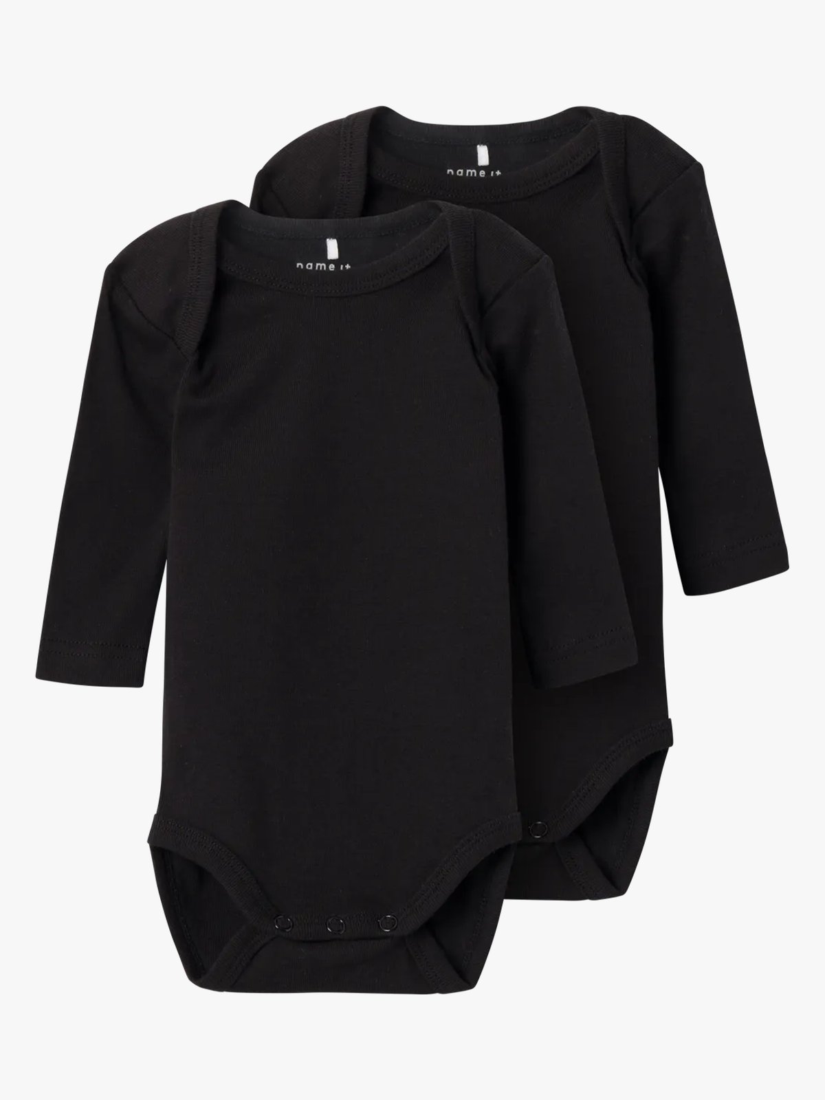 Name It Body 2-Pack Long Sleeve Solid Black Black
