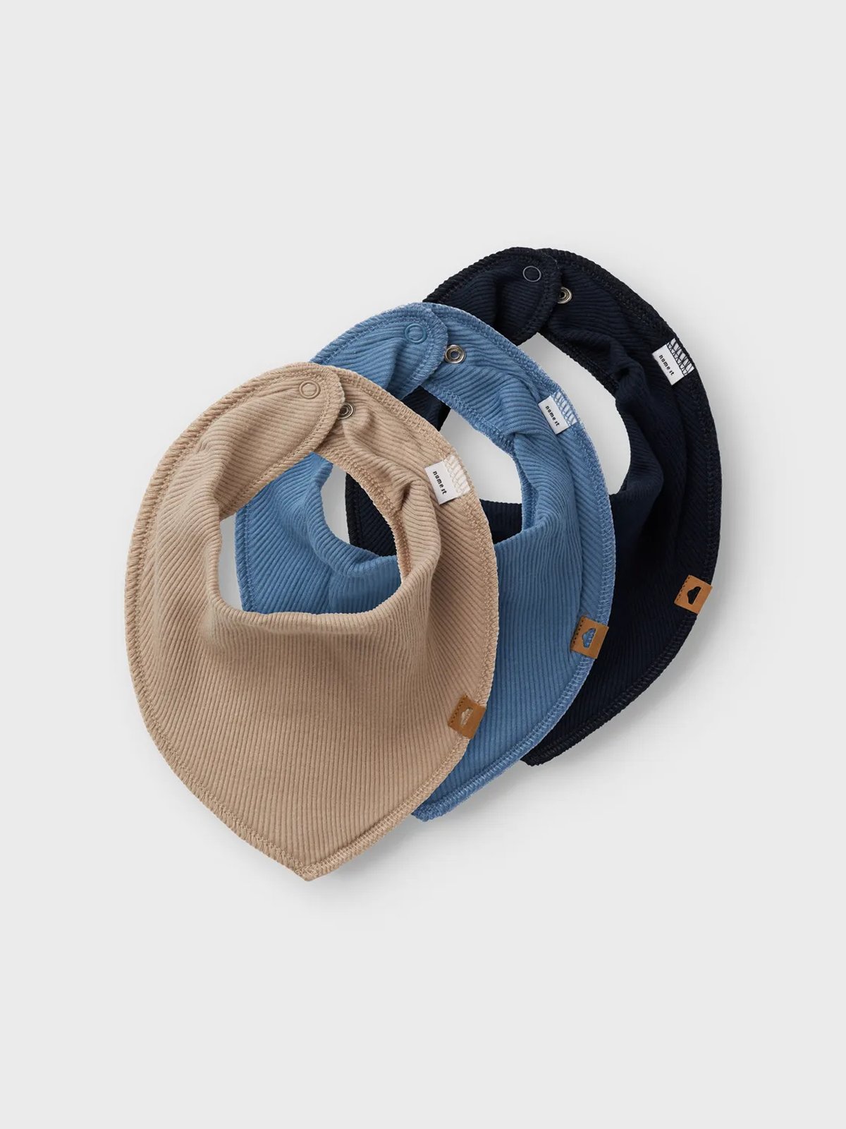 Name It Yvetti 3 Pack Scarf Bib Dark Sapphire