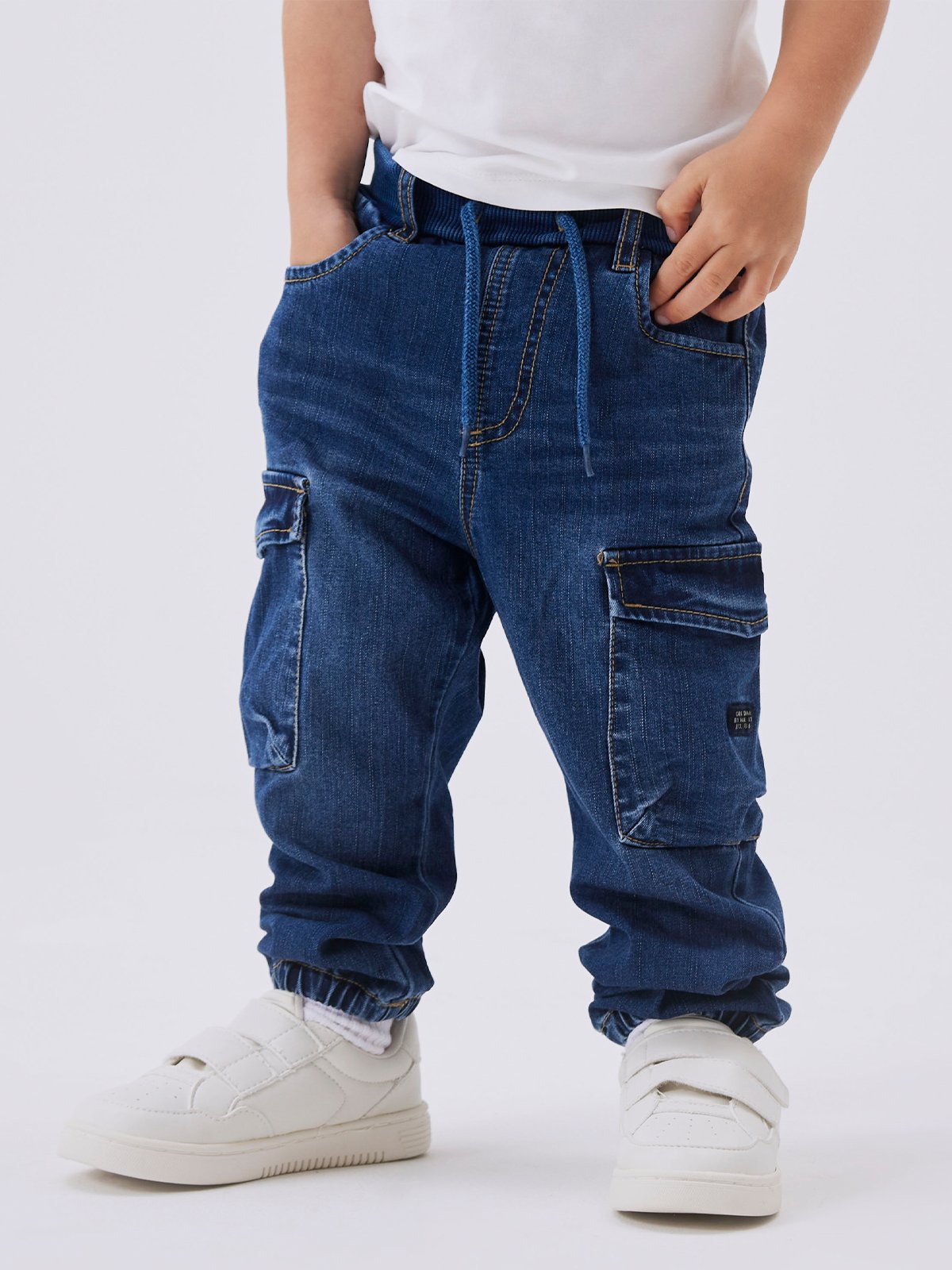 Name It Ben Baggy R Cargo Jeans 9770-Yt Dark blue denim
