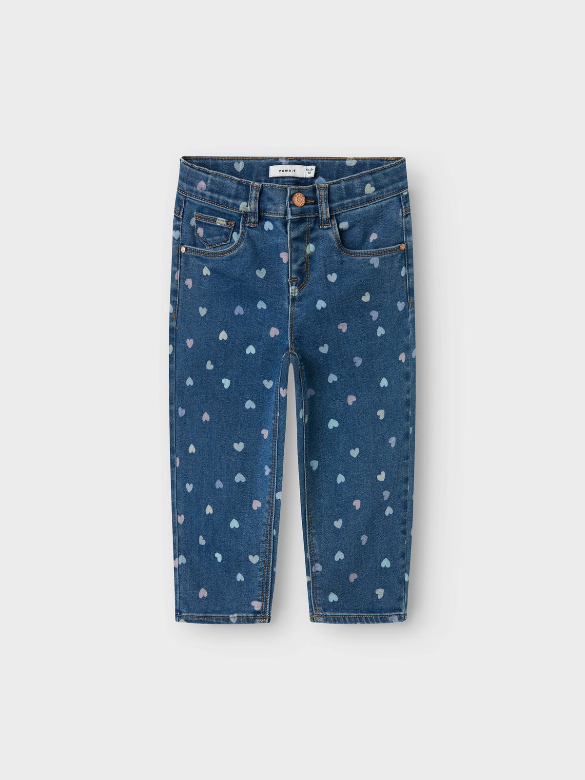 Name It Bella Mom Shaped Jeans 3555-On Denim Blue