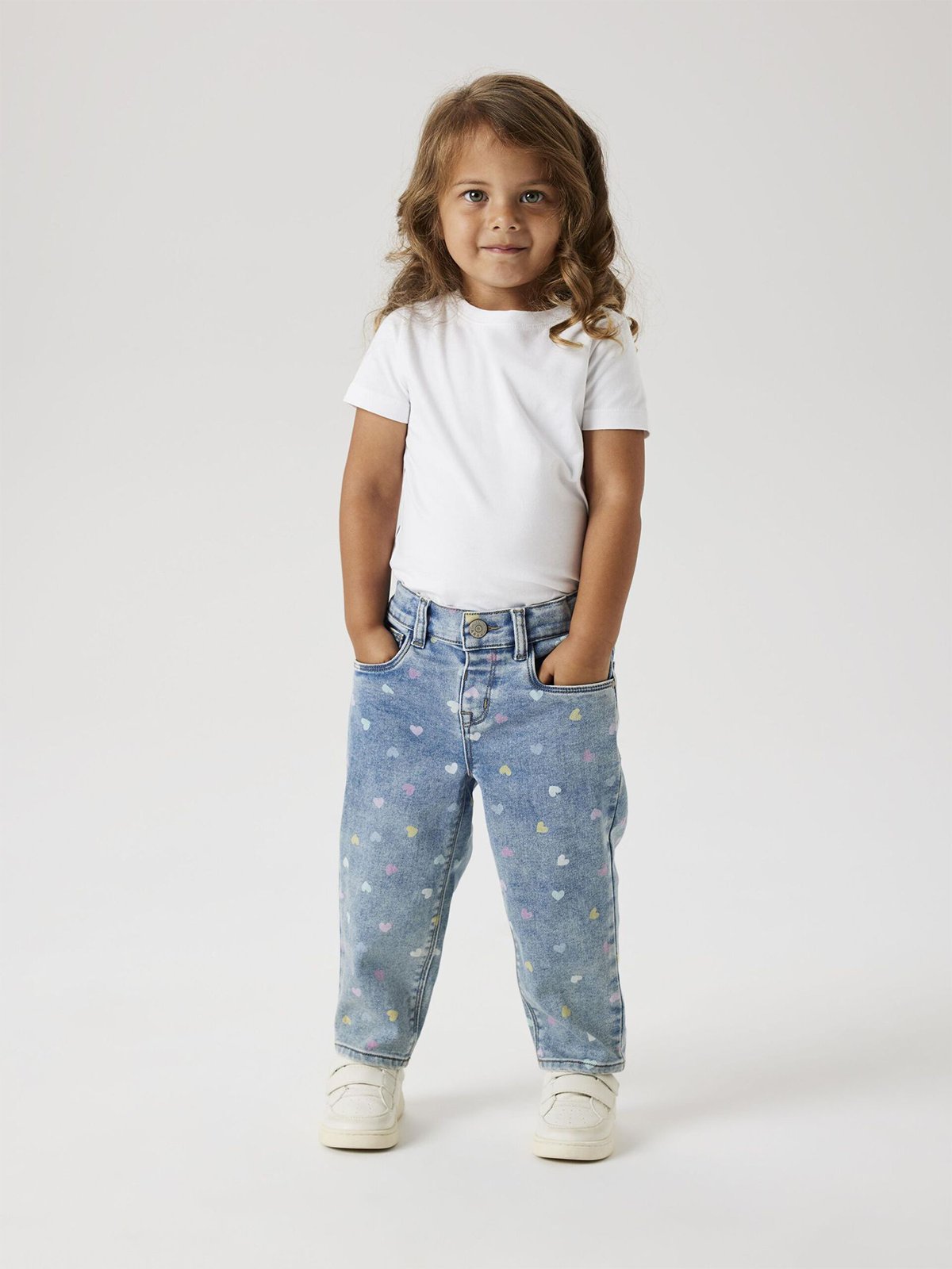 Name It Bella Mom Shaped Jeans 3555-On Medium Blue Denim