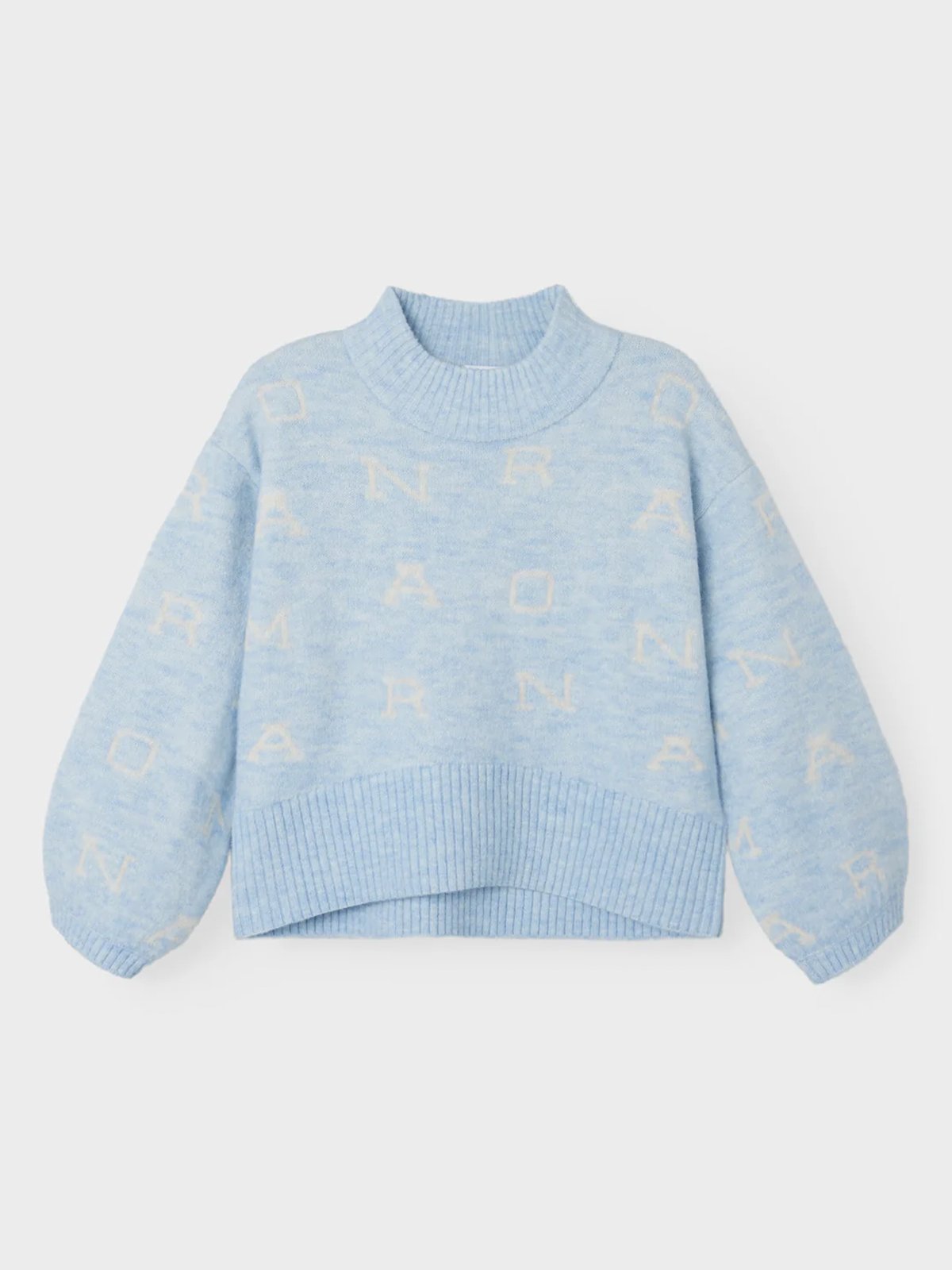 Name It Eify Long Sleeve Oversized Knit Chambray