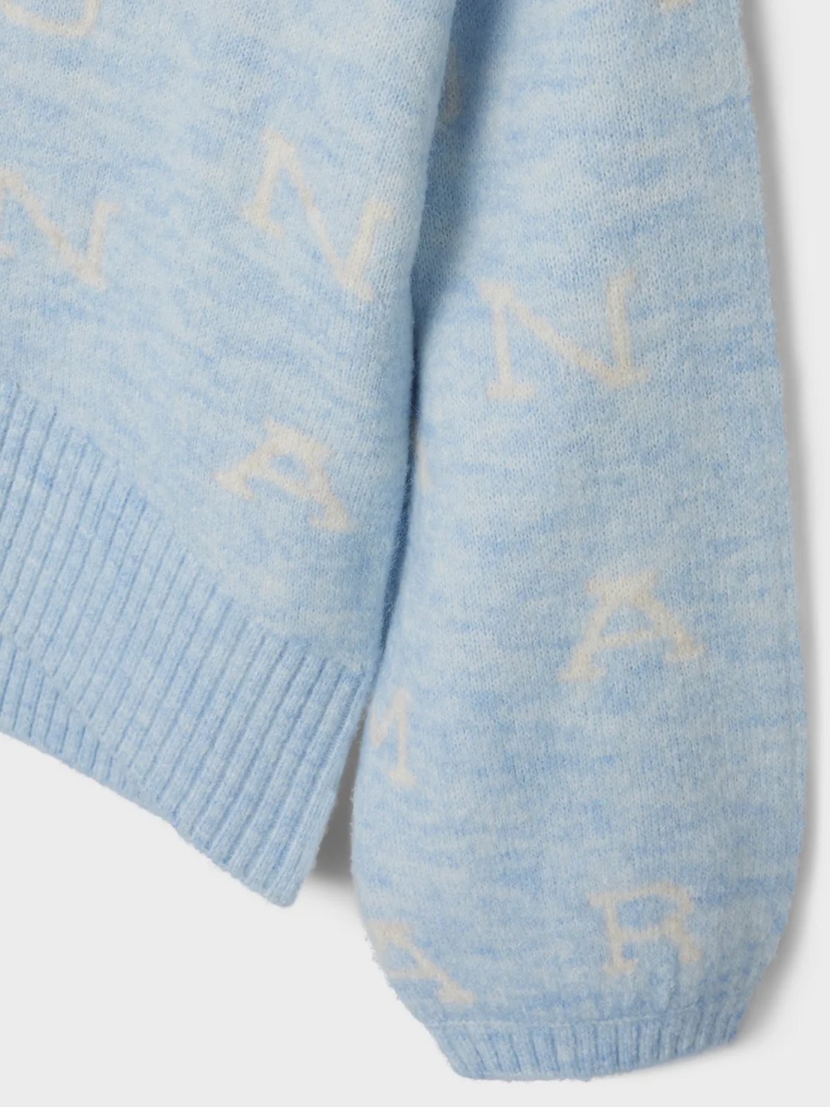 Name It Eify Long Sleeve Oversized Knit Chambray