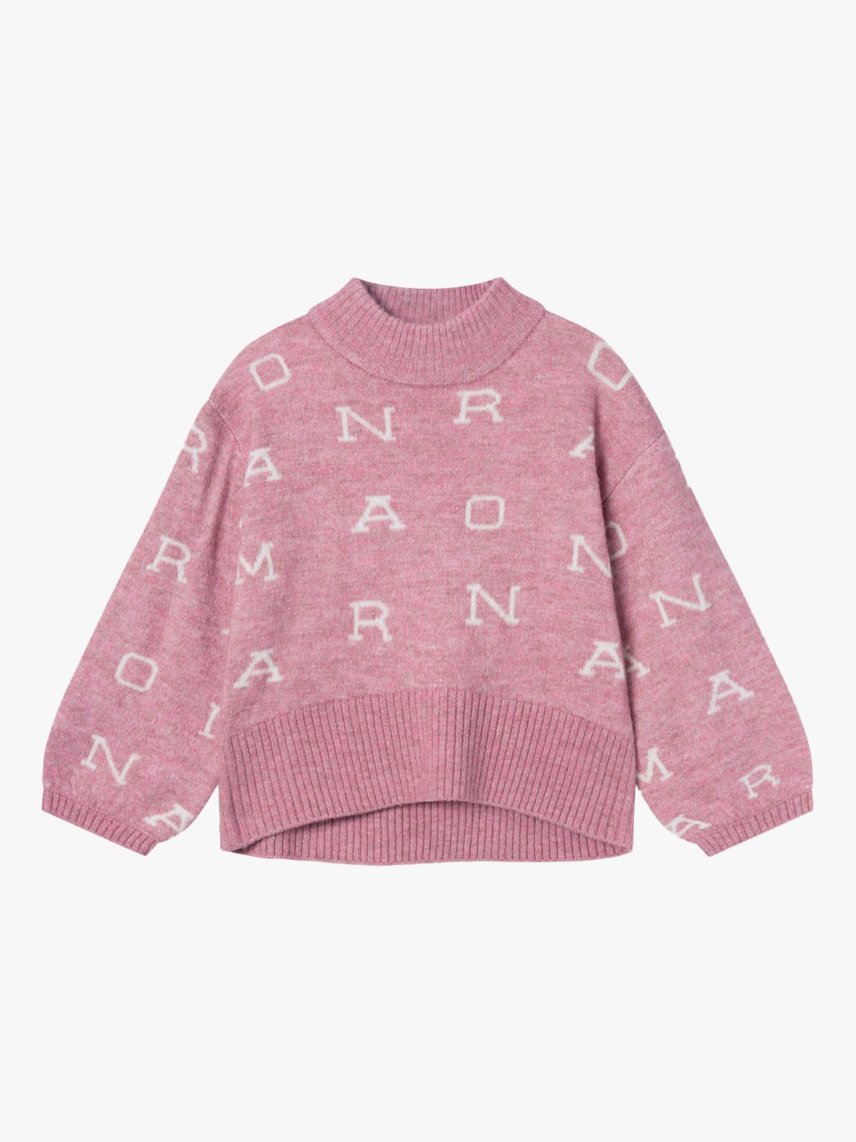 Name It Eify Long Sleeve Oversized Knit Nostalgia Rose Melange