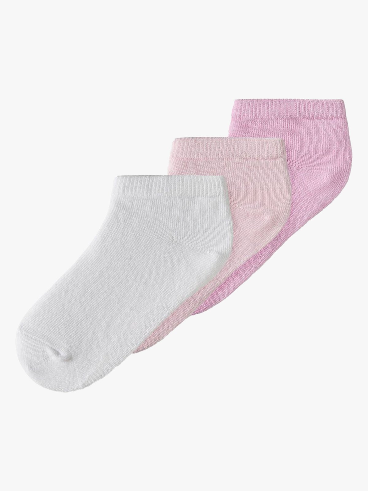 Name It Vilma 3-Pack Footie Ballerina Pink Frosting + Bright White