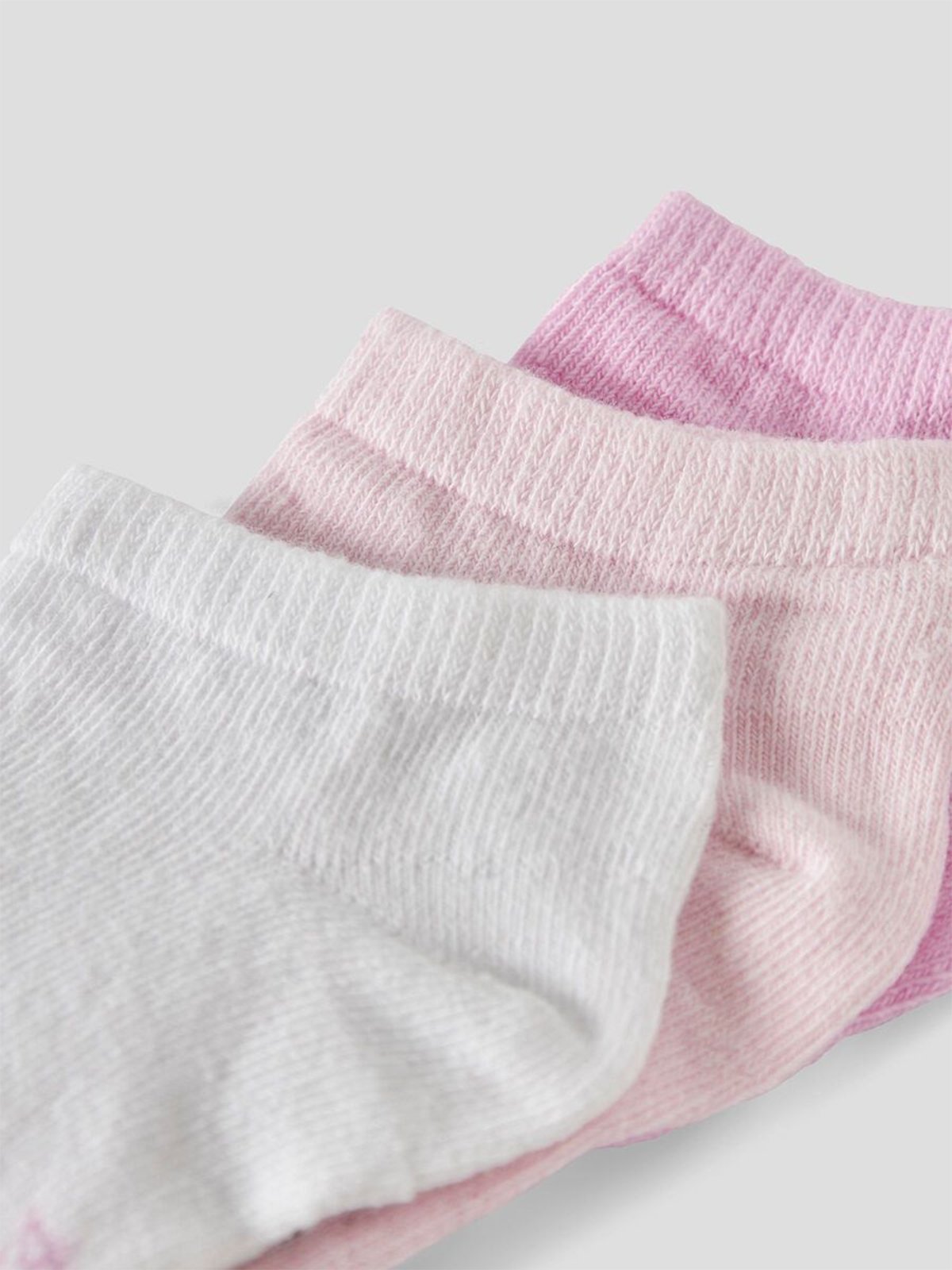 Name It Vilma 3-Pack Footie Ballerina Pink Frosting + Bright White