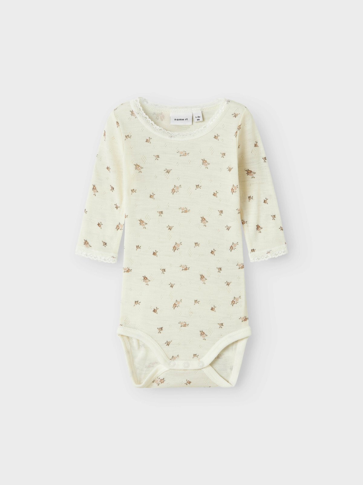 Name It Wang Wool Needle Long Sleeve Body Snow White