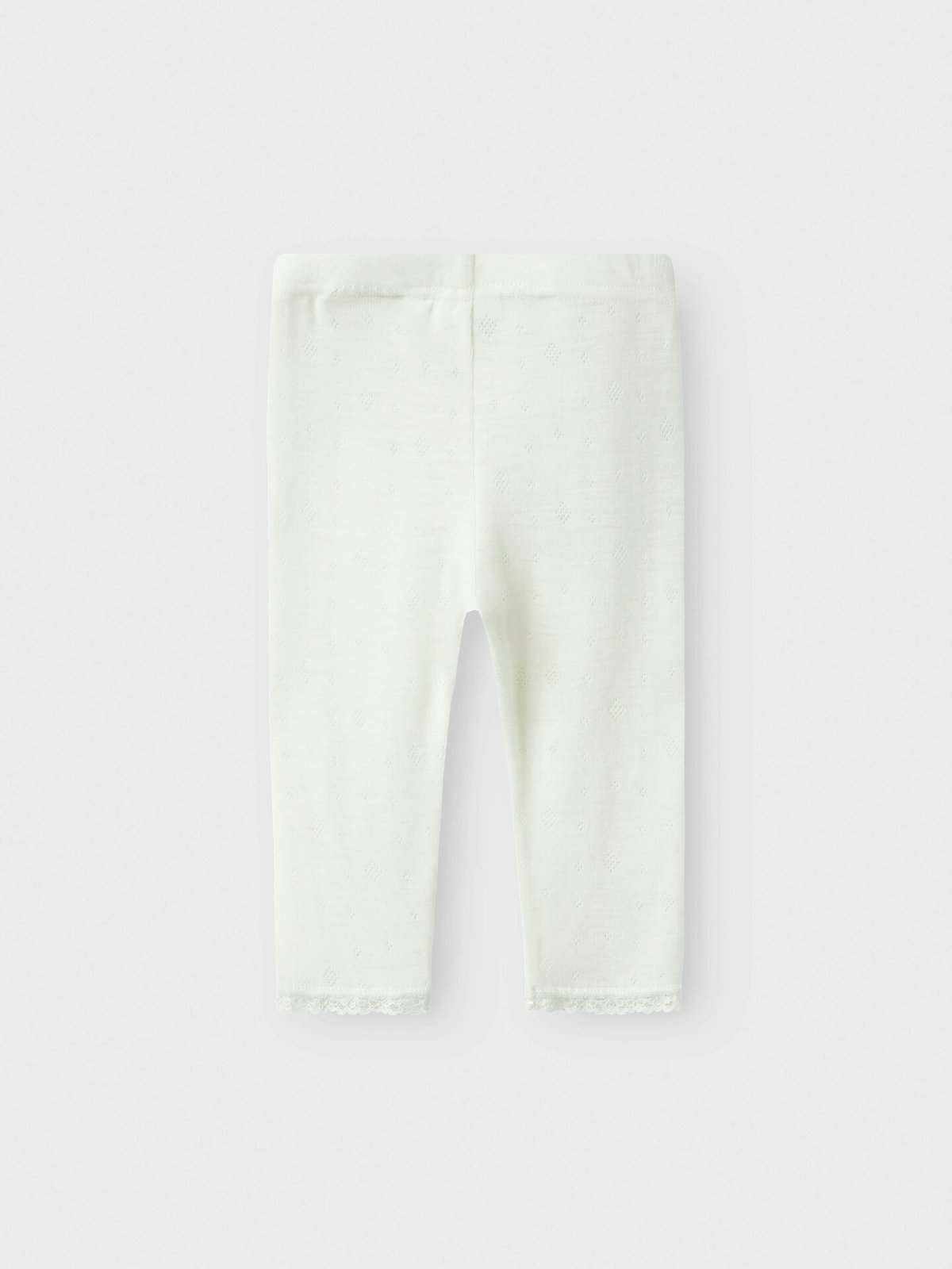Name It Wang Wool Needle Legging Solid Snow White