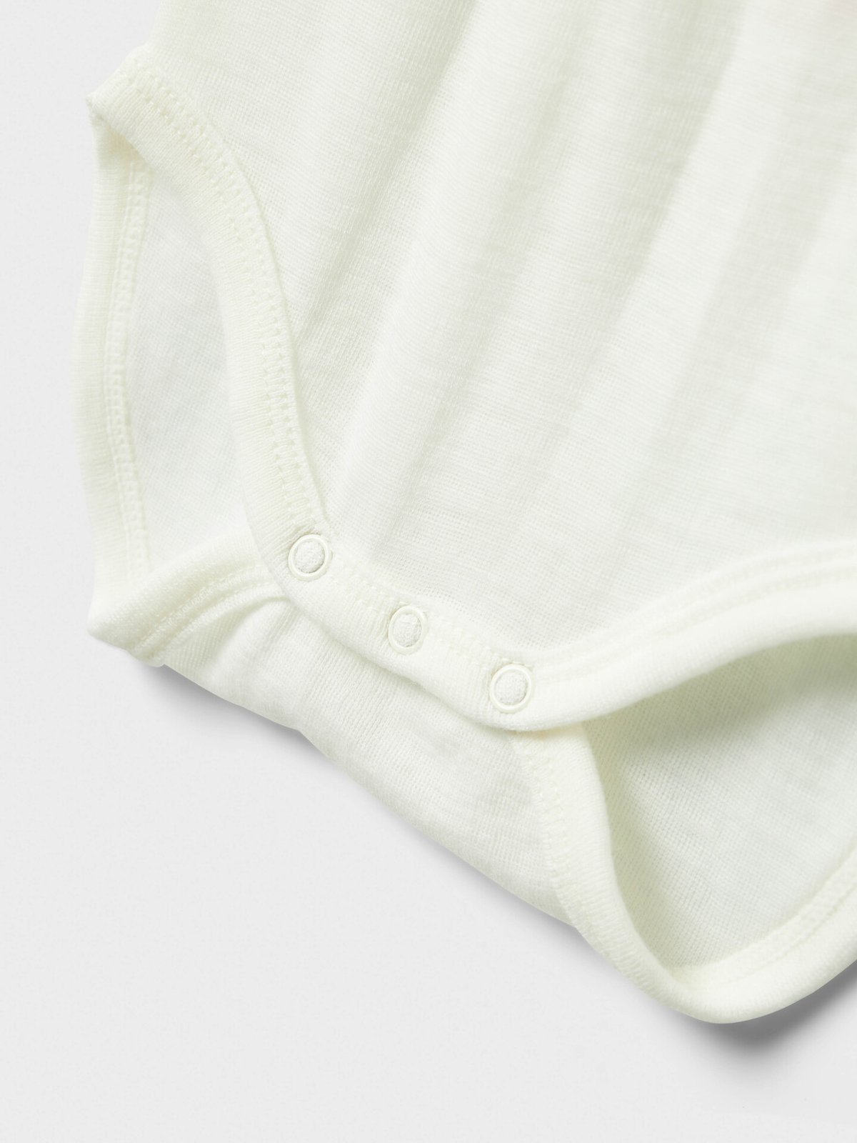 Name It Wang Wool Rib Long Sleeve Body W/Collar Snow White