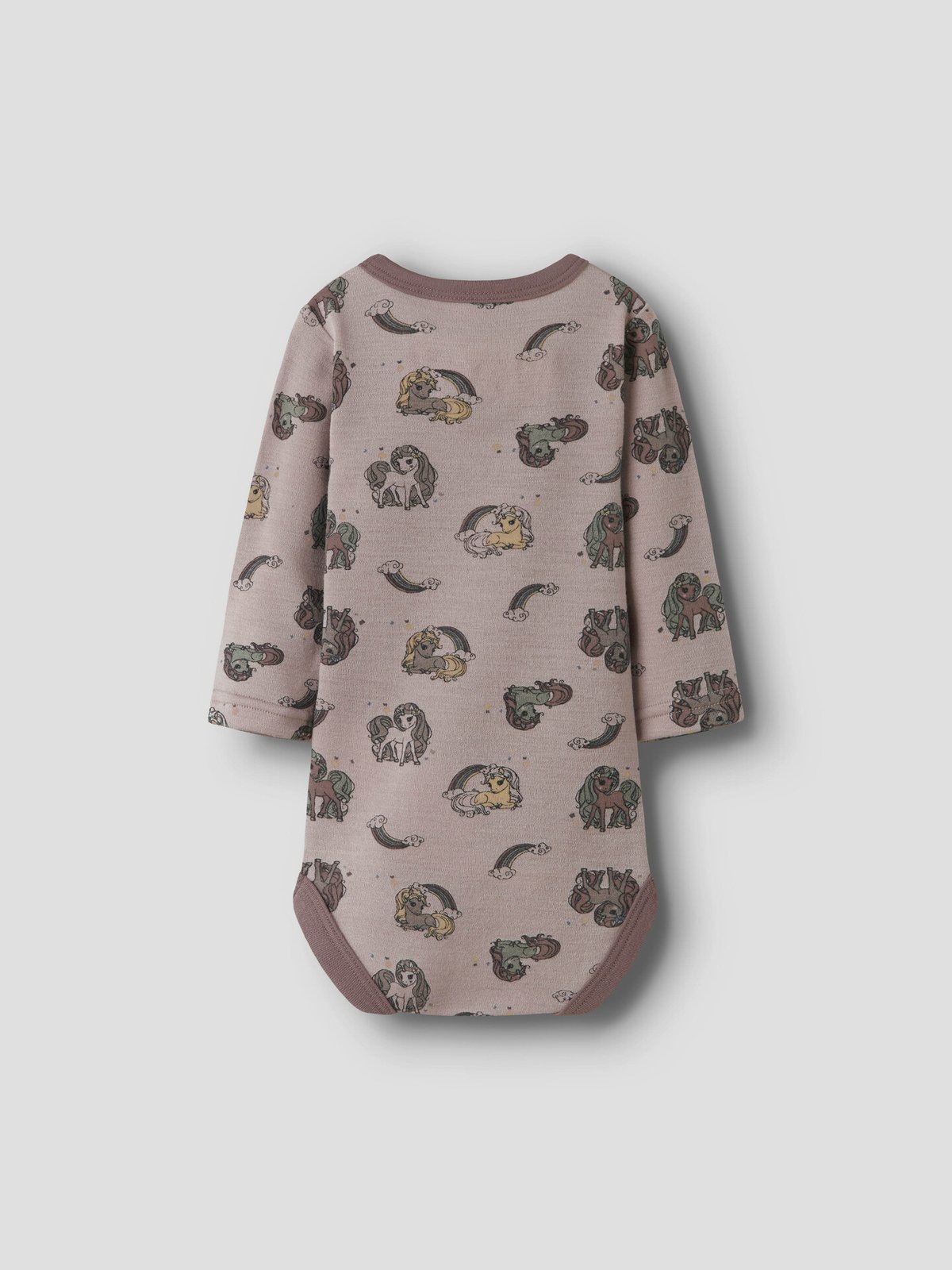 Name It Willit Wool Long Sleeve Body Shadow Gray
