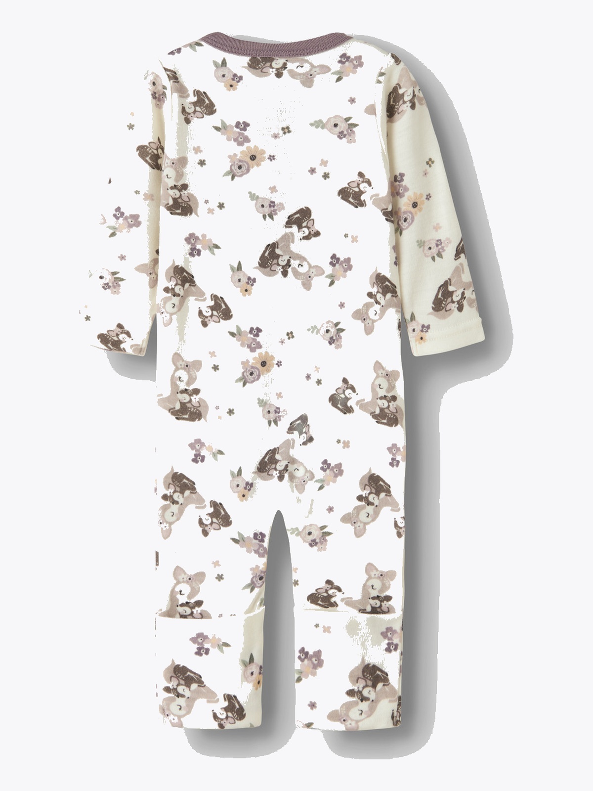 Name It Willit Wool Long Sleeve Suit snow white bambi + flowers