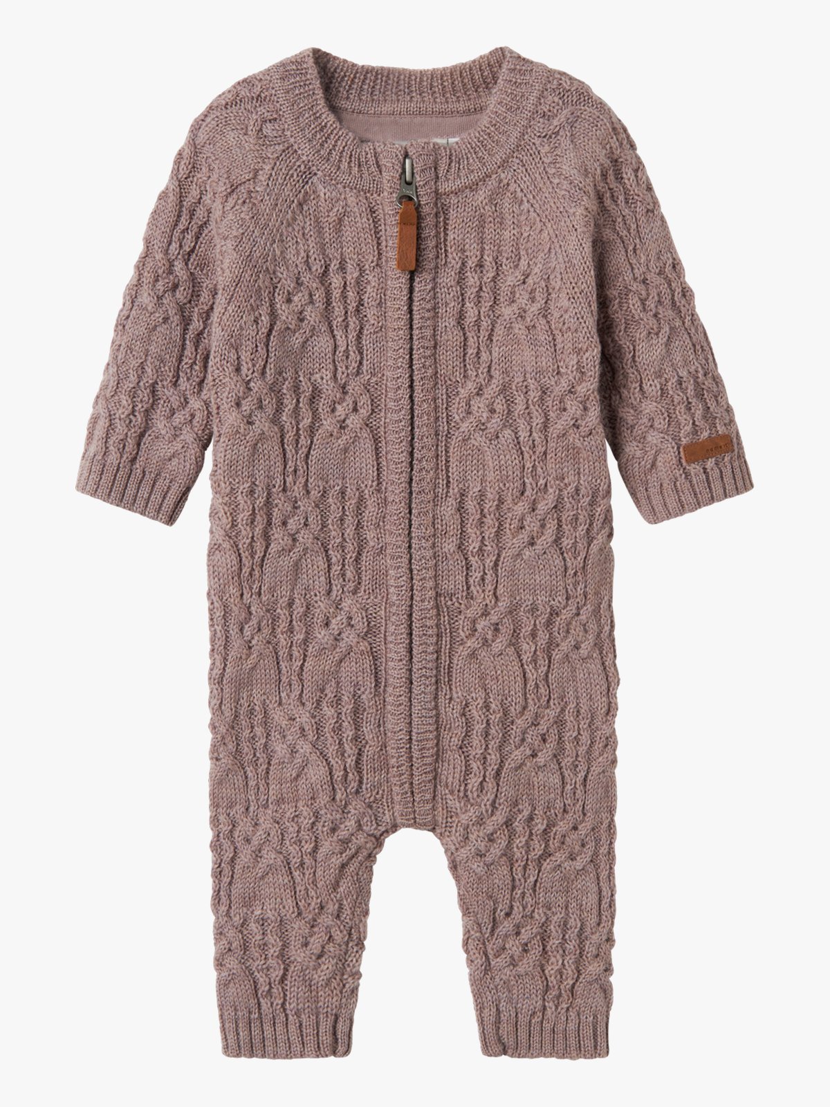 Name It Wrilla Wool Long Sleeve Knit Suit Purple Dove