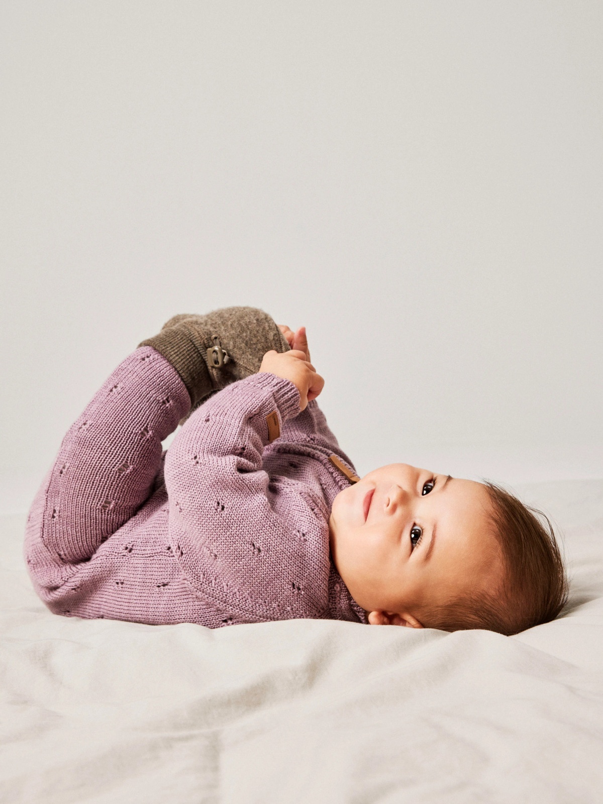 Name It Wrilla Wool Long Sleeve Knit Suit toadstool