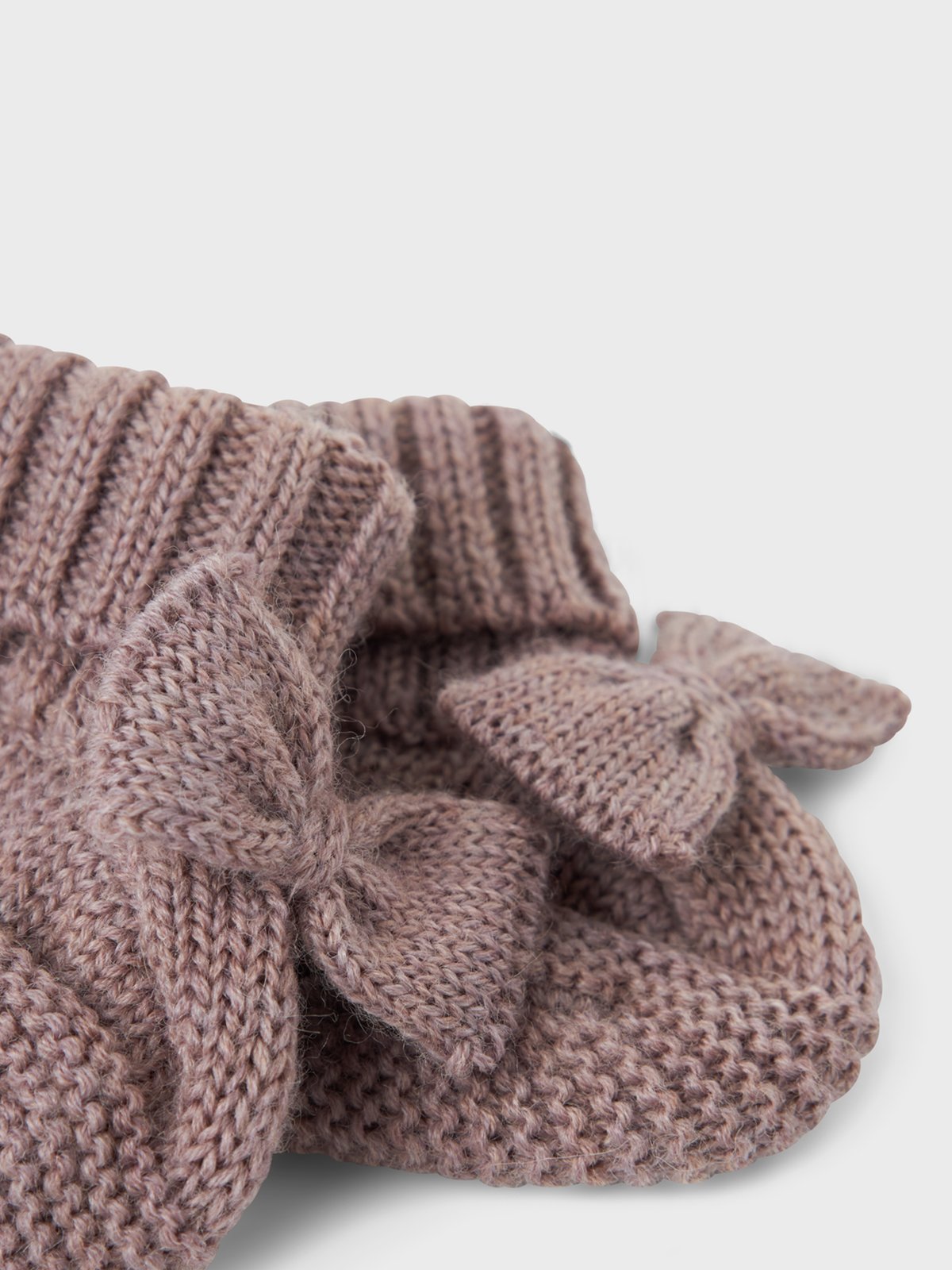 Name It Wrilla Wool Knit Slippers Purple Dove