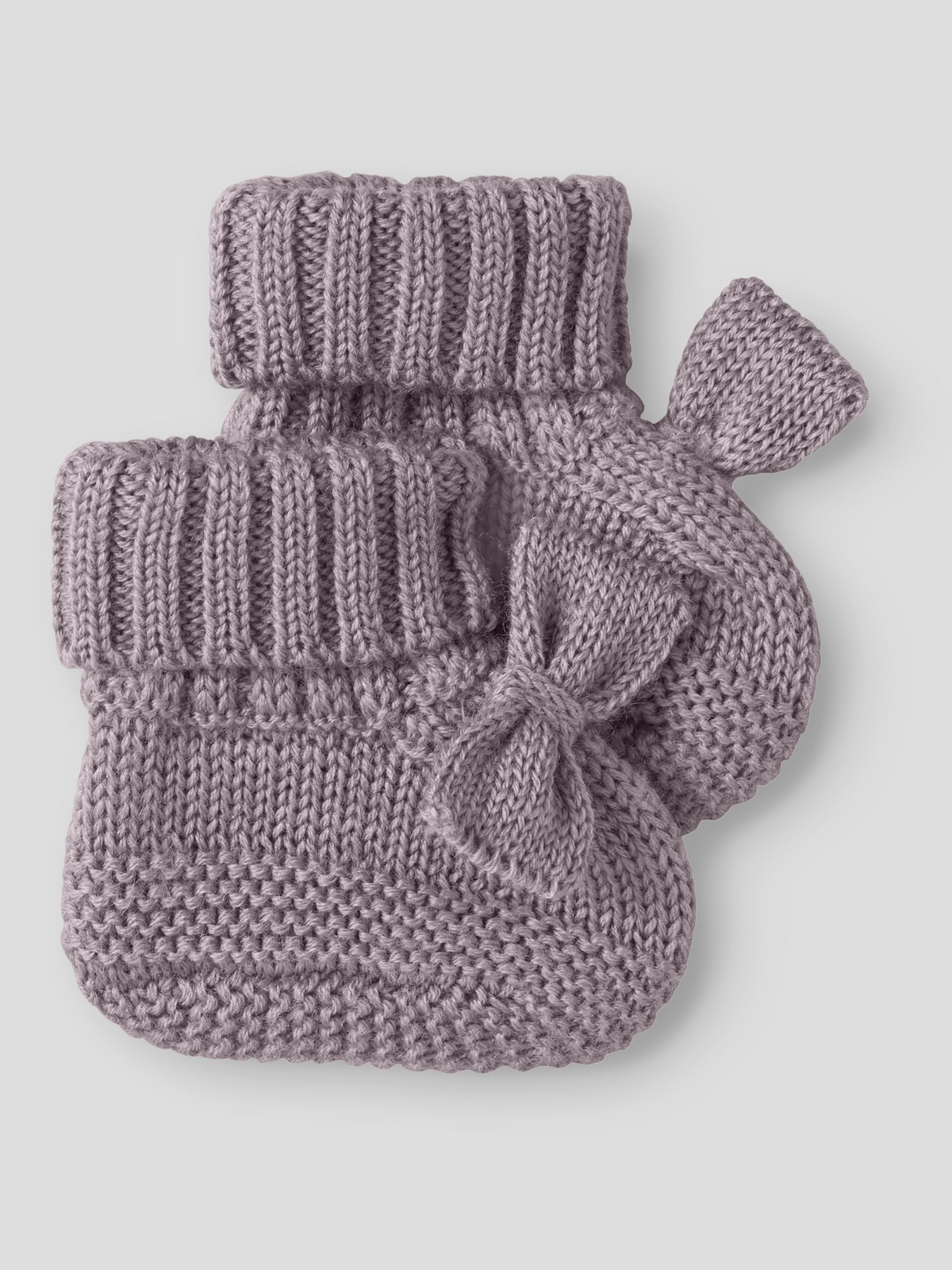 Name It Wrilla Wool Knit Slippers Toadstool Bow