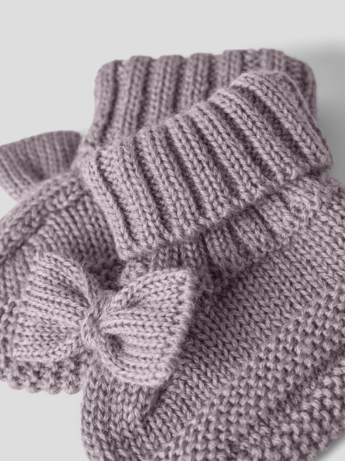 Name It Wrilla Wool Knit Slippers Toadstool Bow