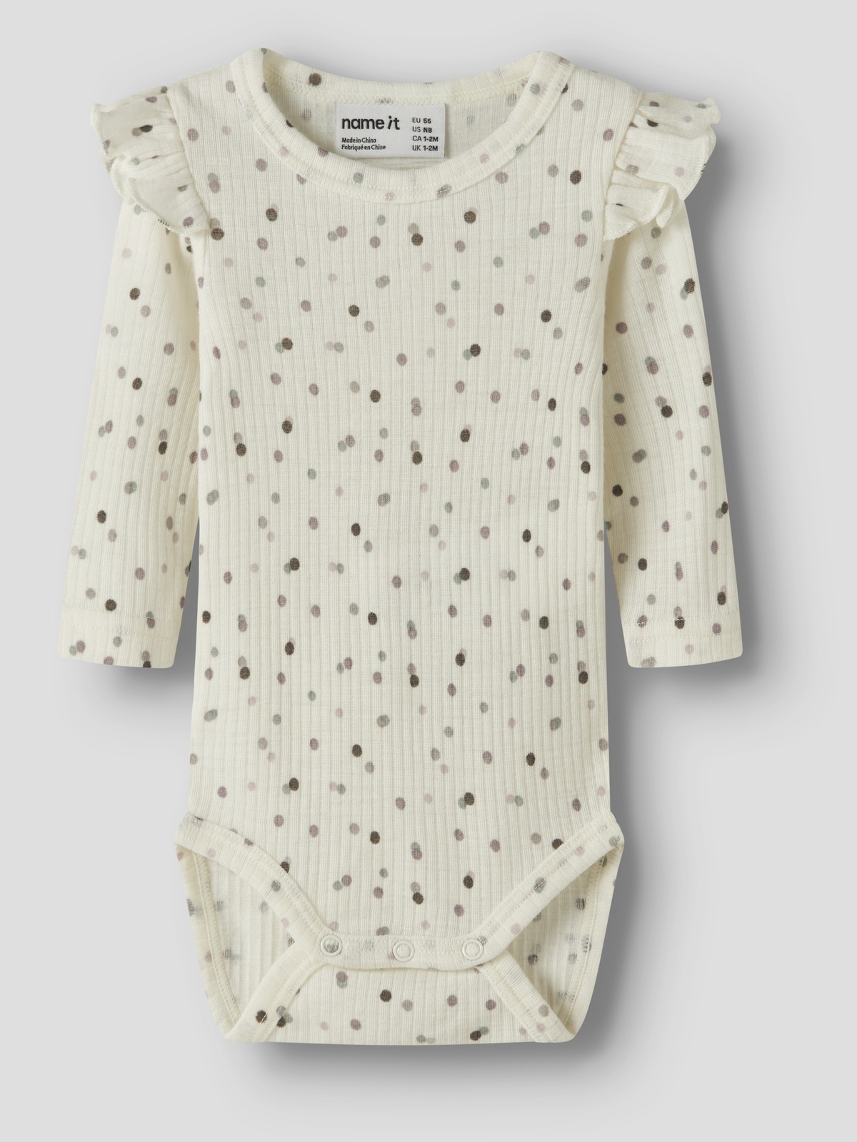 Name It Womi Wo/Mo Long Sleeve Body Snow White Double dots