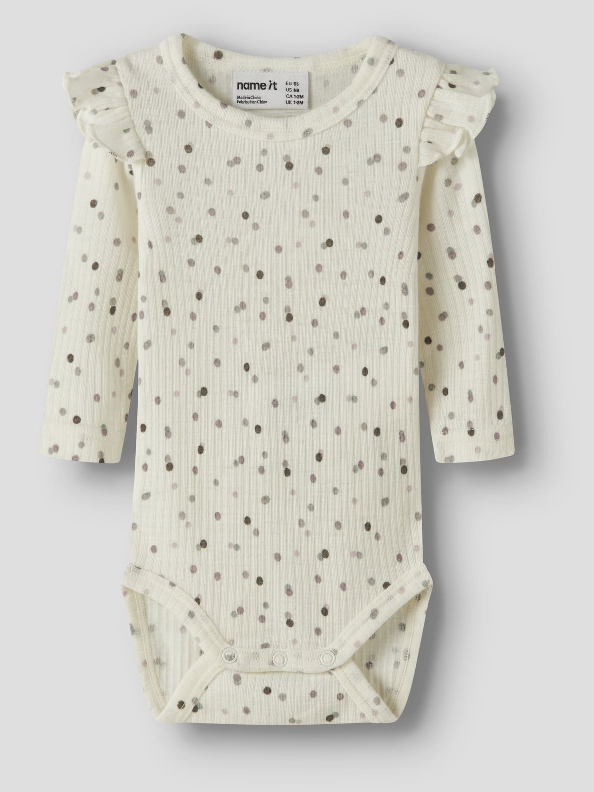 Name It Womi Wo/Mo Long Sleeve Body Snow White Double dots