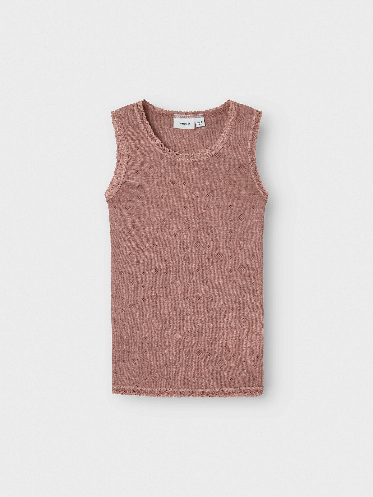 Name It Wang Wool Needle Tank Top Antler