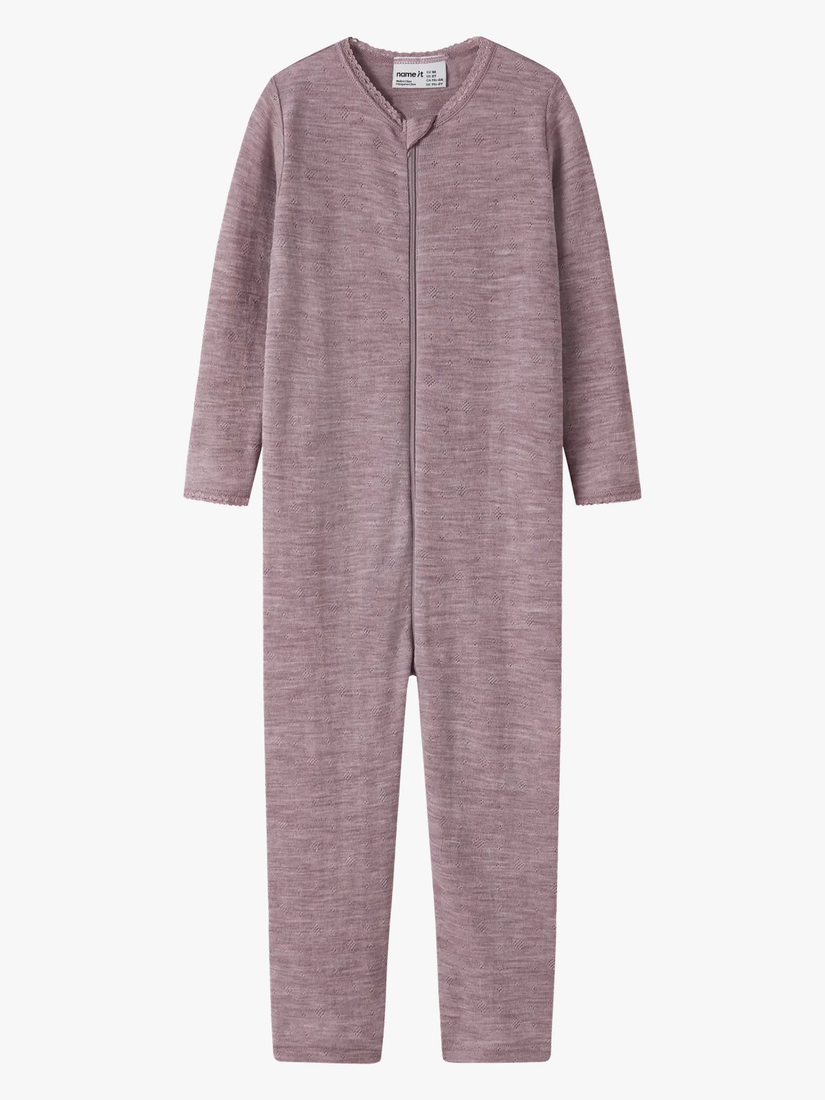 Name It Wang Wool Needle Nightsuit Solid Toadstool