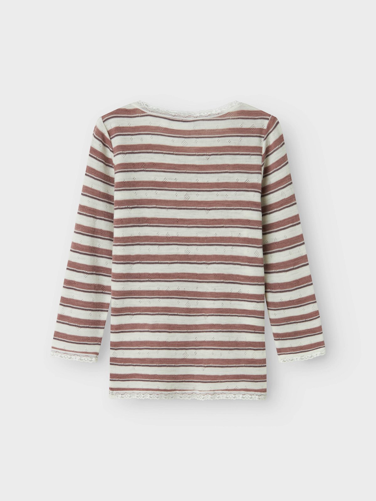 Name It Wang Wool Needle Long Sleeve Top Antler