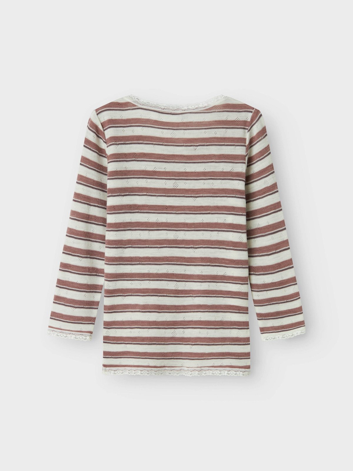 Name It Wang Wool Needle Long Sleeve Top Antler