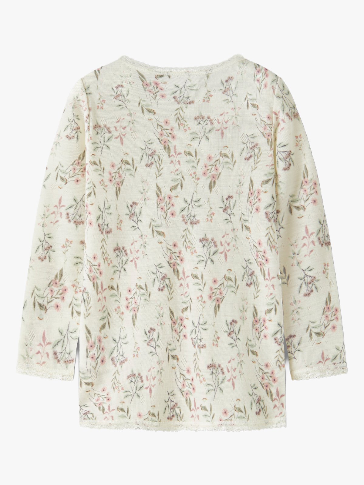 Name It Wang Wool Needle Long Sleeve Top Snow White