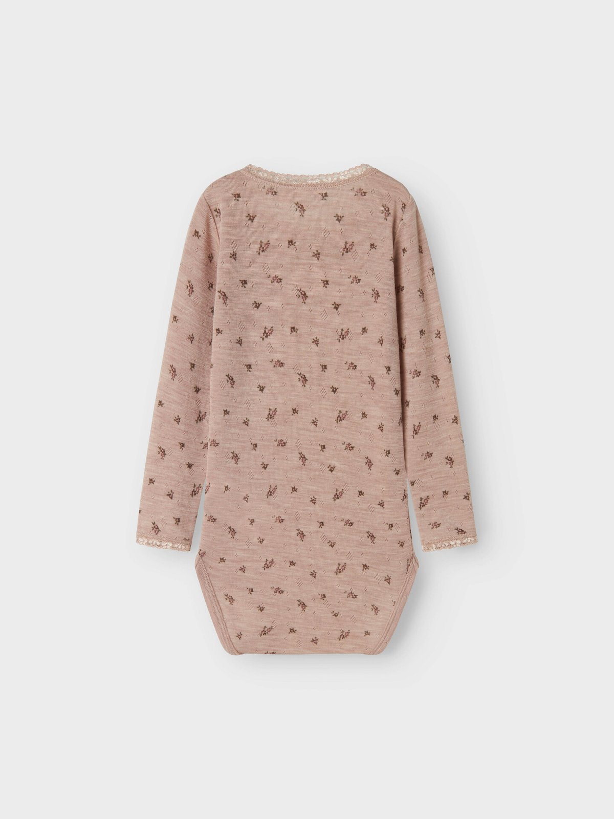 Name It Wang Wool Needle Long Sleeve Body Shadow Gray