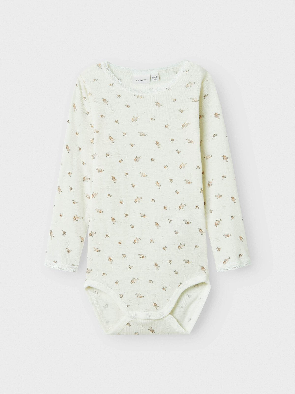 Name It Wang Wool Needle Long Sleeve Body Snow White