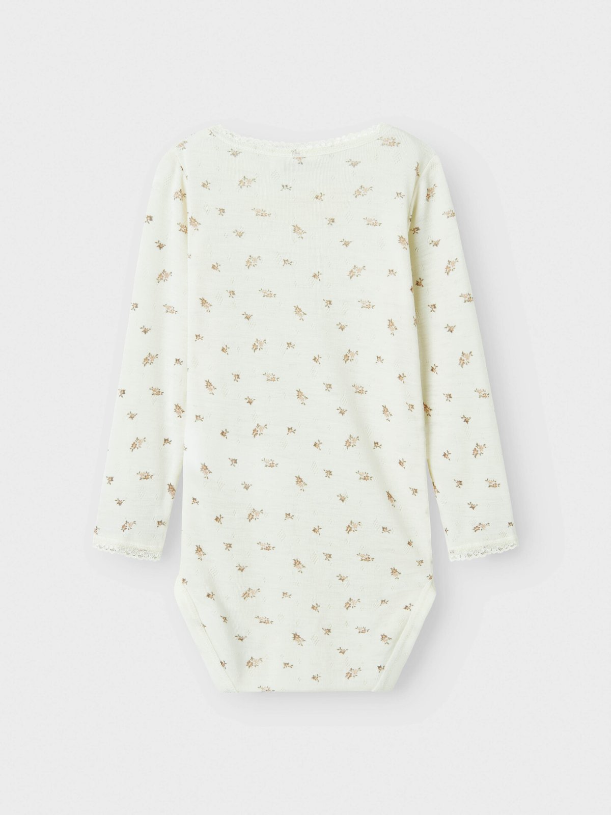 Name It Wang Wool Needle Long Sleeve Body Snow White