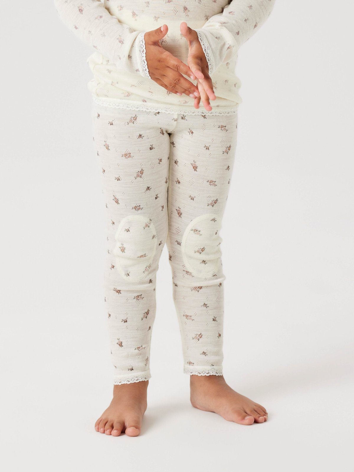 Name It Wang Wool Needle Legging Snow White